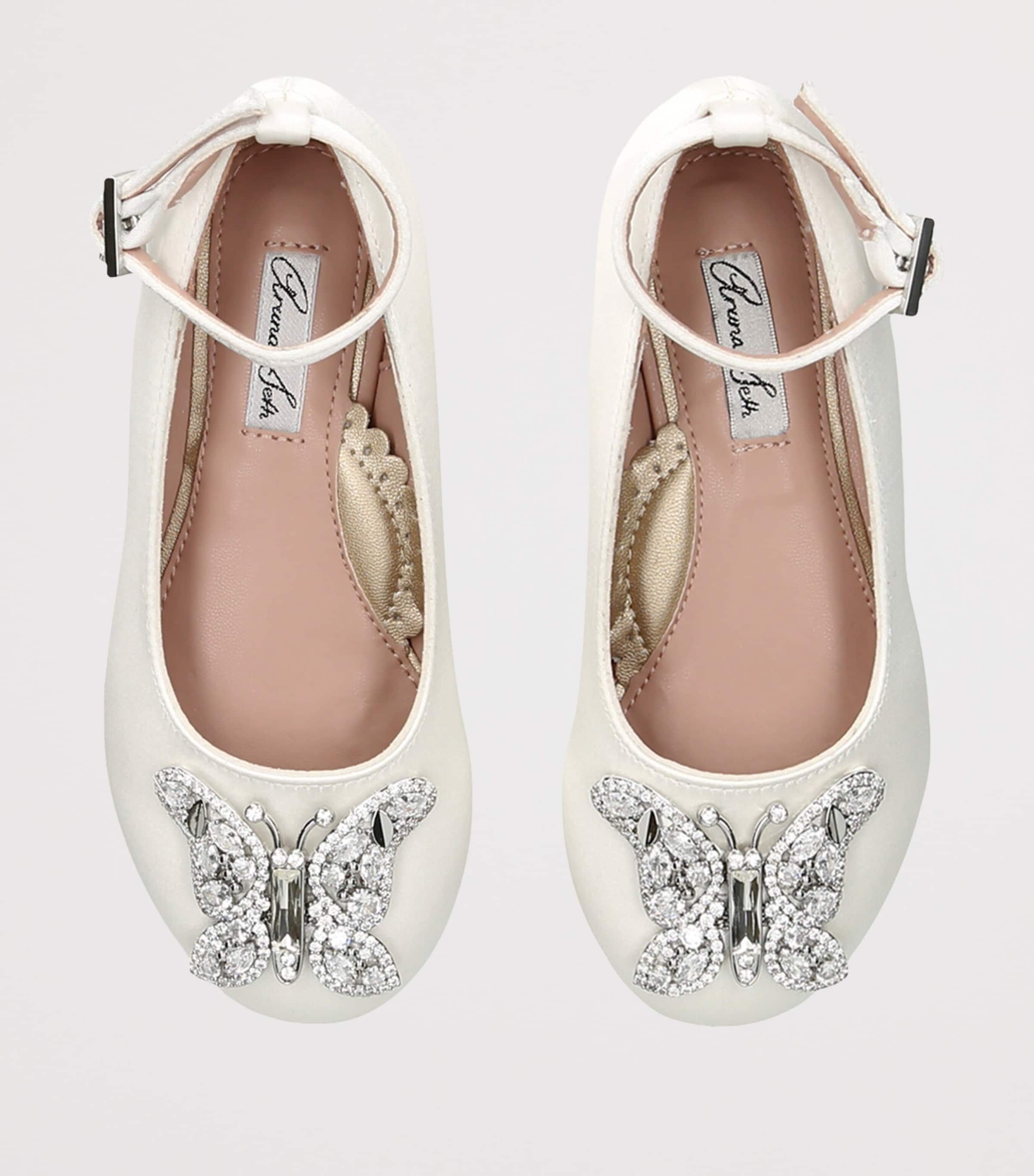 Aruna Seth Satin Angelina Ballet Flats White Image 3
