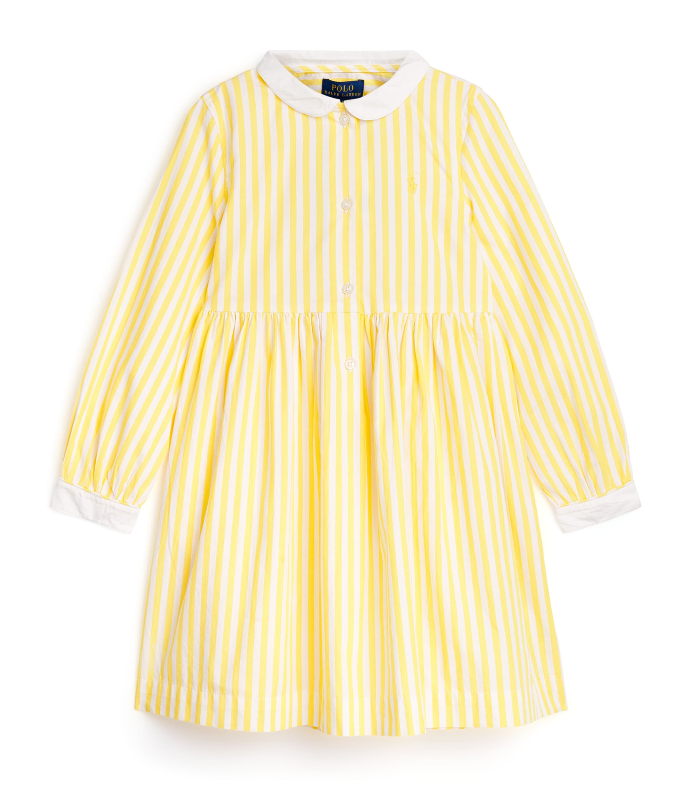 Cotton Poplin Stripe Shirt Dress (3-24 Months) MULTI Image 1