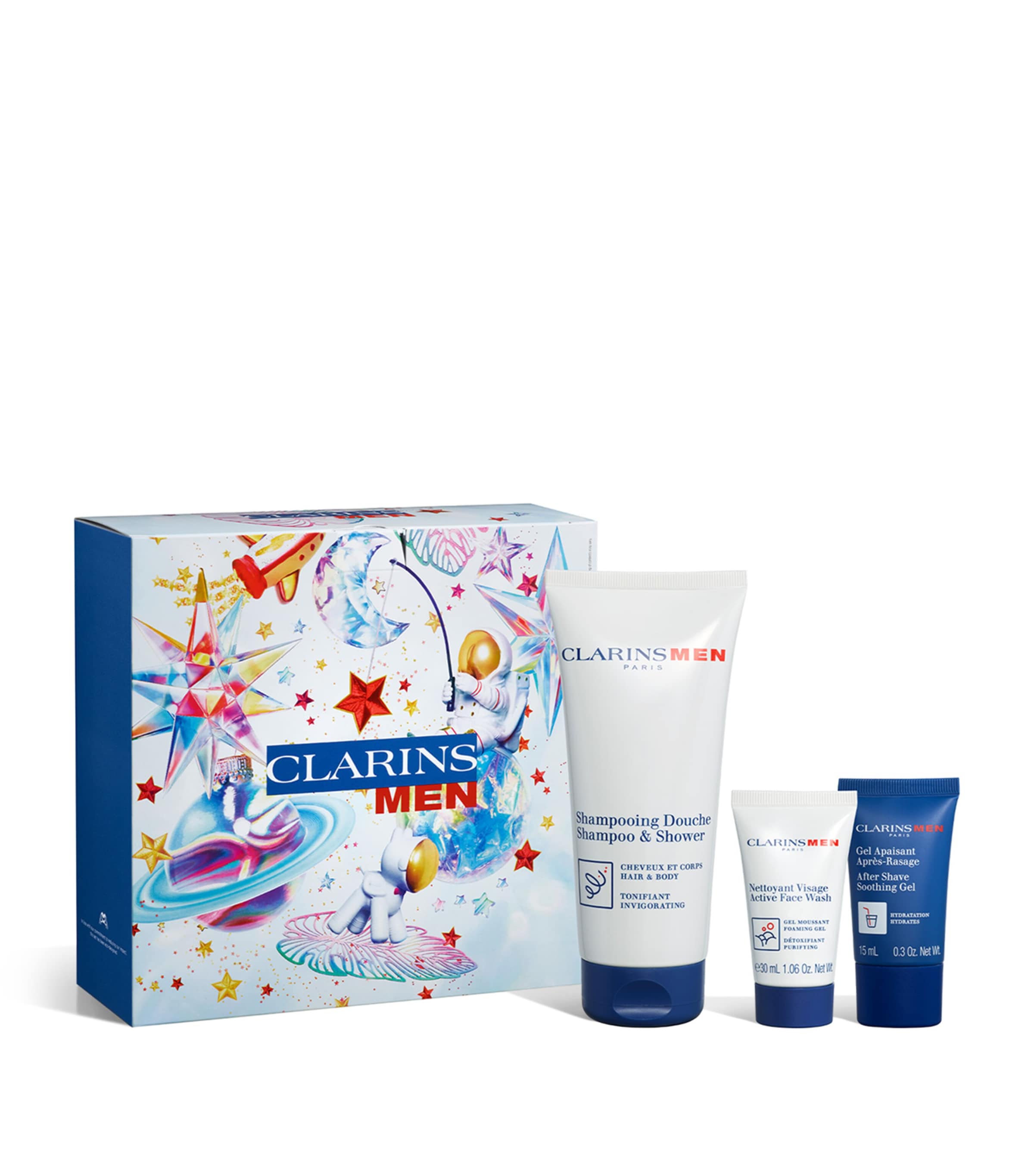 Clarins Men Start-up Essentials Gift Set In White