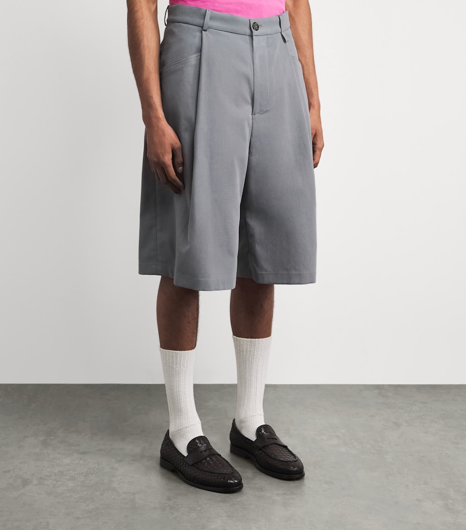 Willy Chavarria Mens Chilango Shorts Concrete Image 4