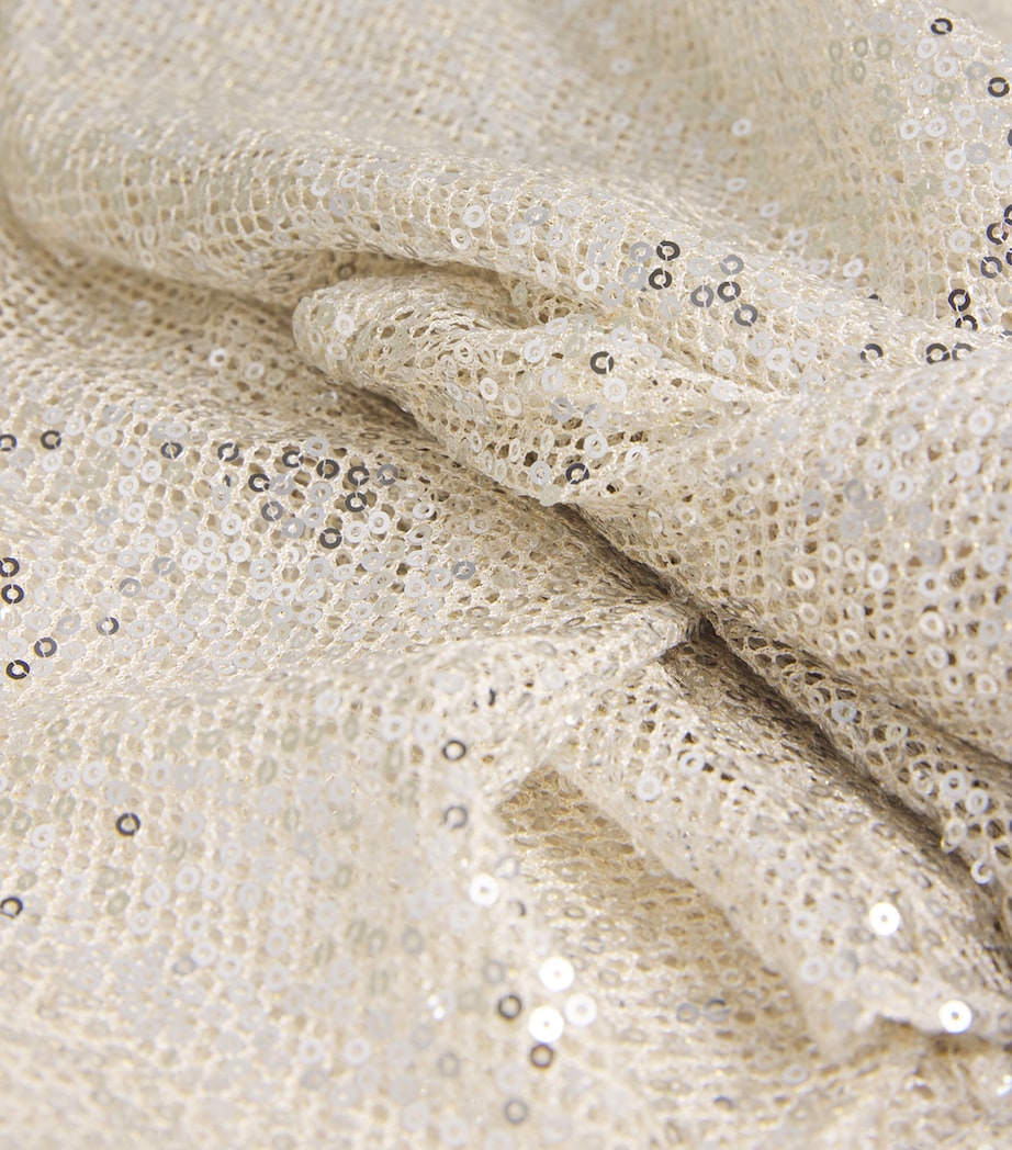 Embellished Wide-Leg Marlene Trousers CHAMPAGNE Image 5