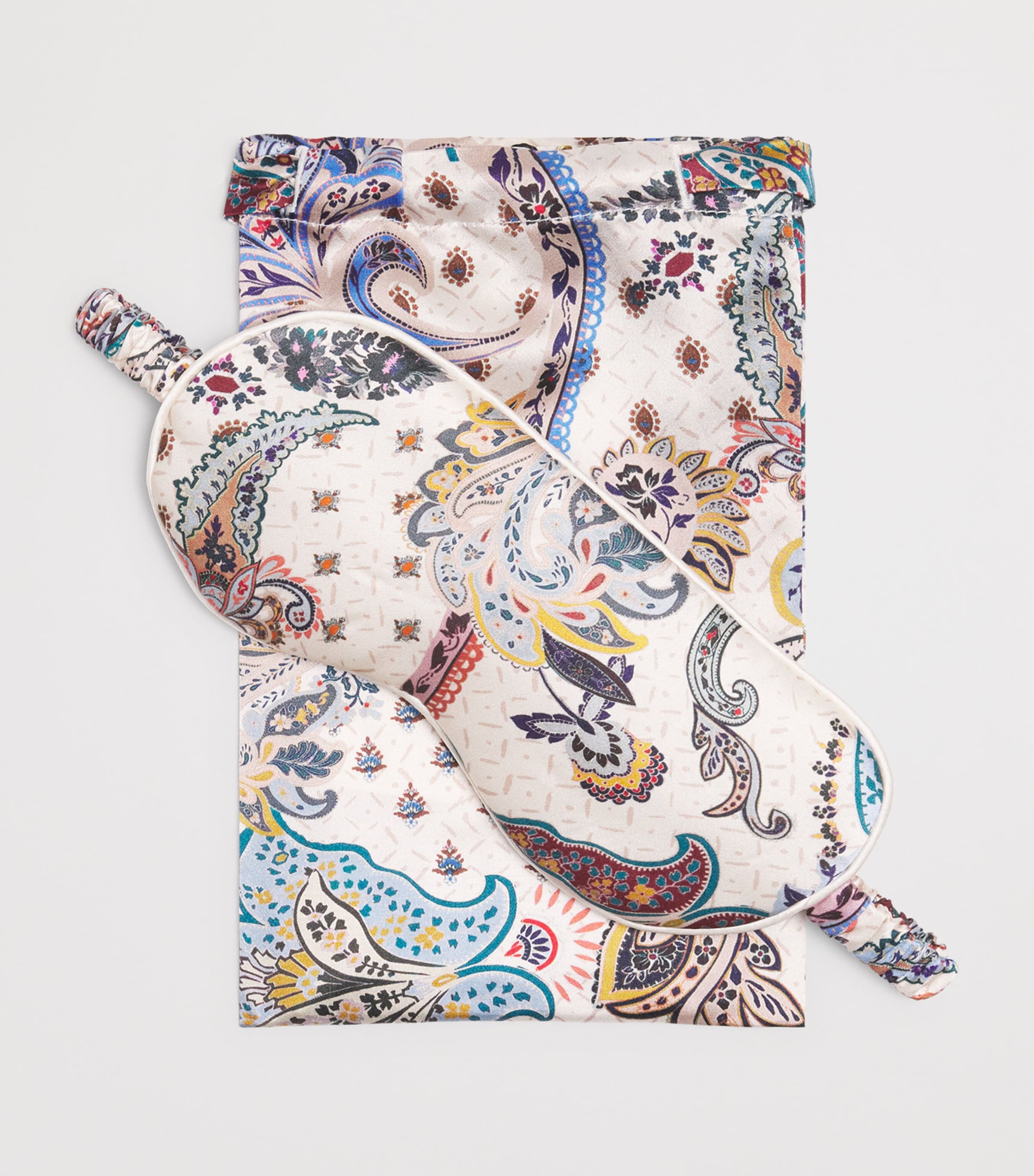 Silk Paisley Sleep Mask MULTI Image 4