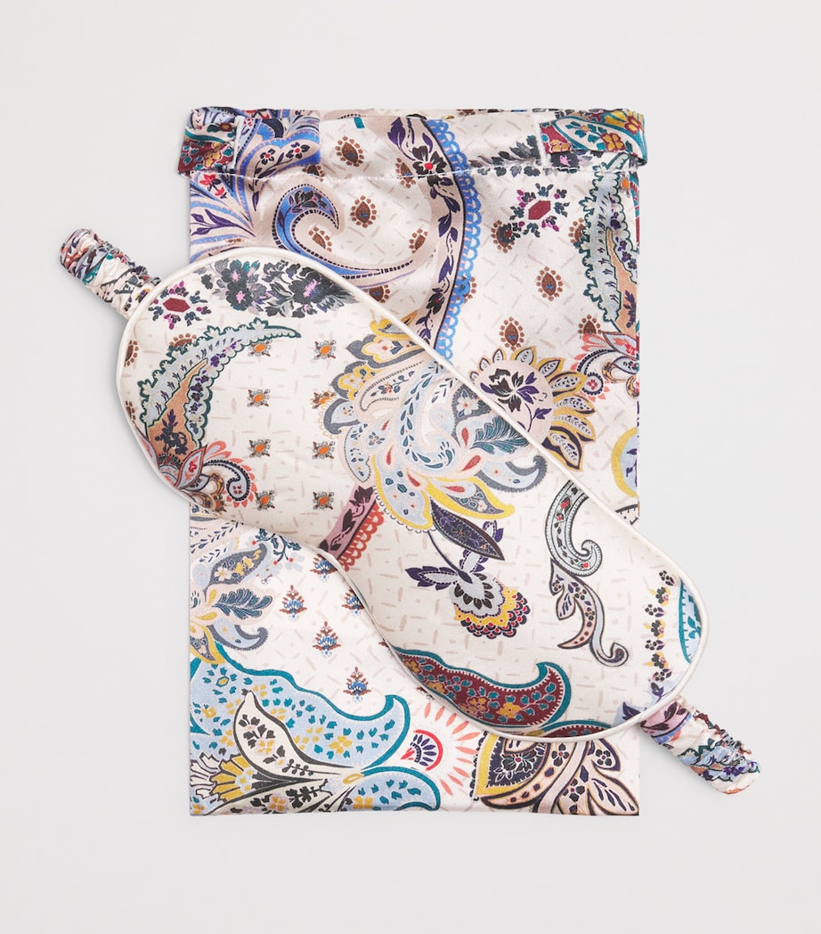 Silk Paisley Sleep Mask MULTI Image 4