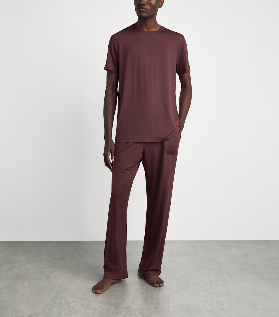 Derek Rose Mens Basel Lounge T-Shirt Bro Image 2