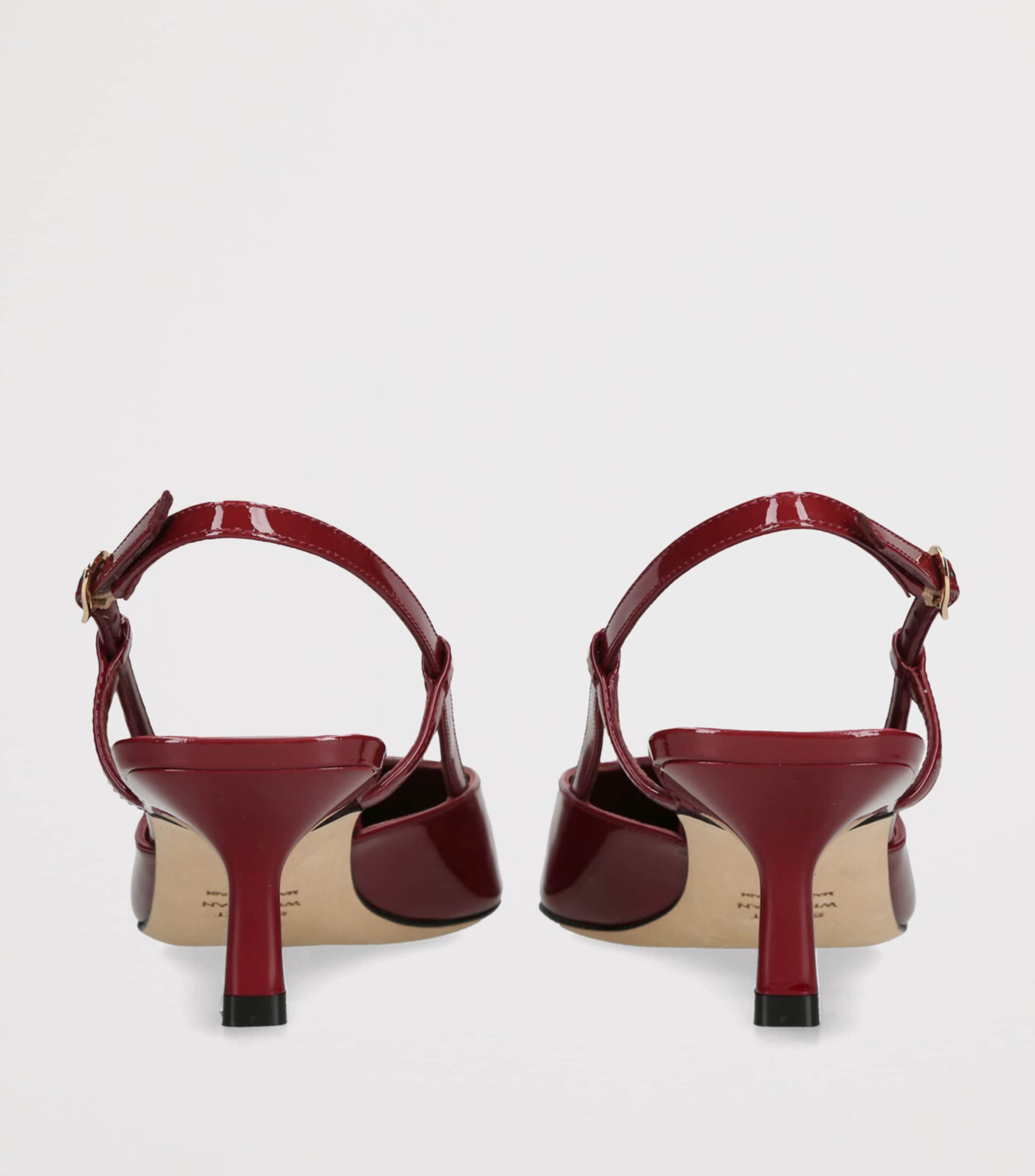 Patent Leather Vinnie Slingback Pumps 50 RED/DARK Image 2