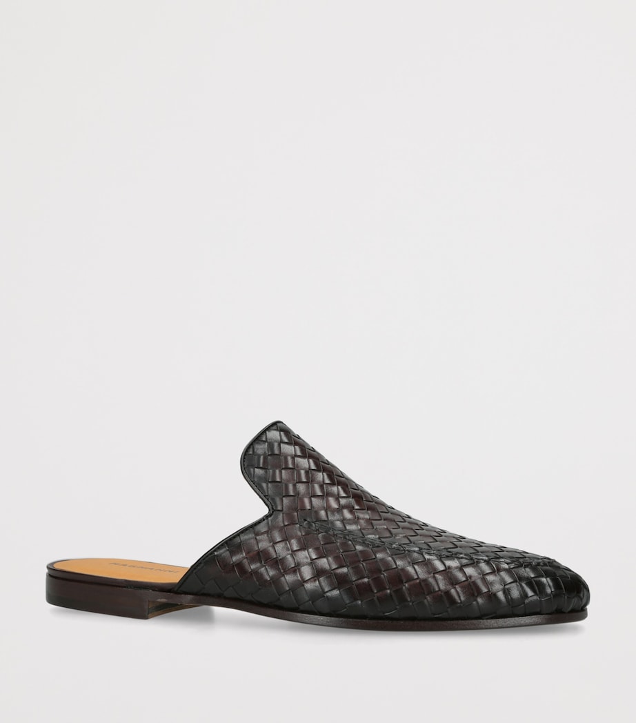 Magnanni Woven Leather Suela Slippers Brown Image 3