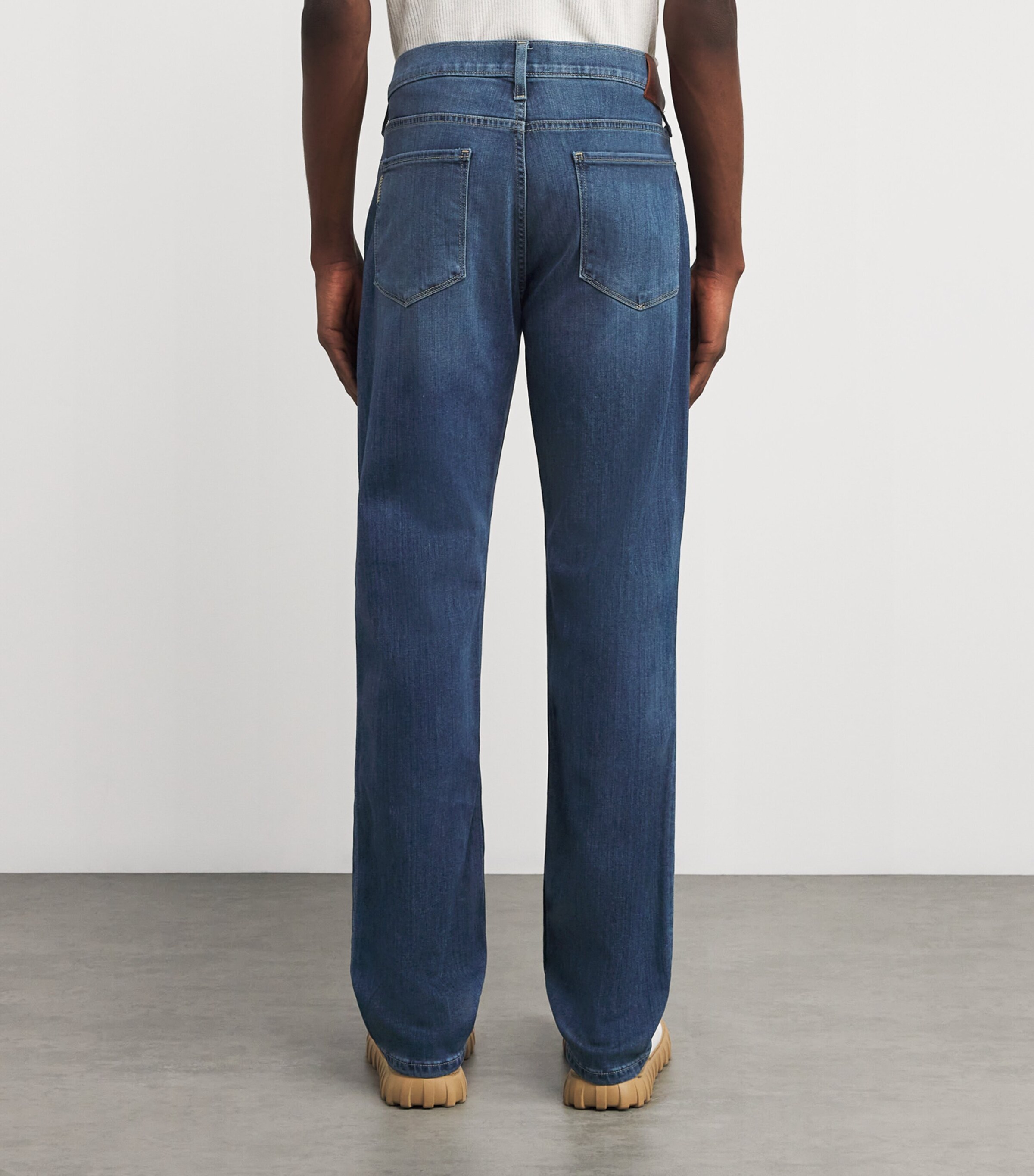 PAIGE Mens Normandie Straight Jeans Birch Image 4