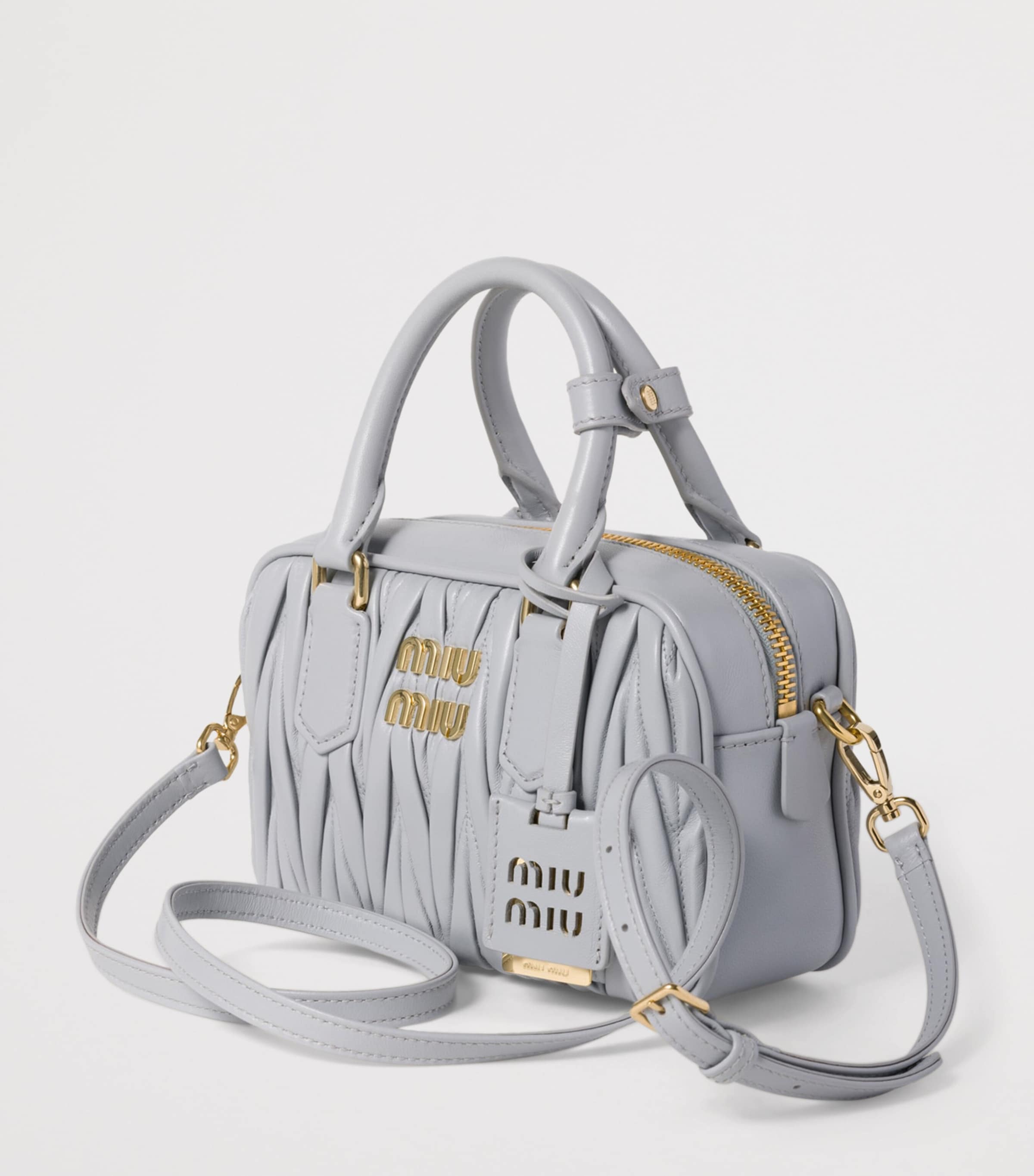 Nappa Leather Matelassé Arcadie Top-Handle Bag F0164 Image 2