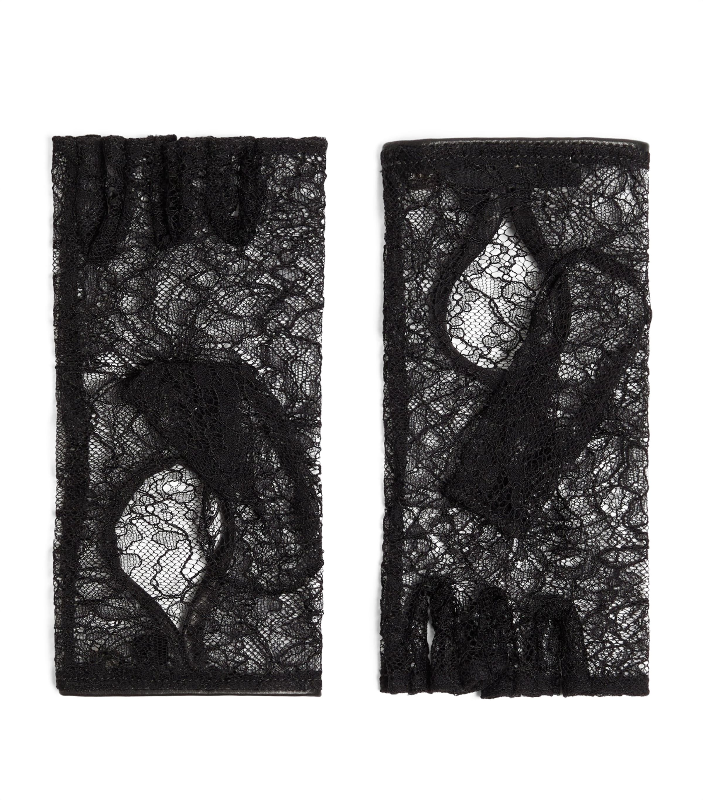 Lace Fingerless Gloves YZY Image 1