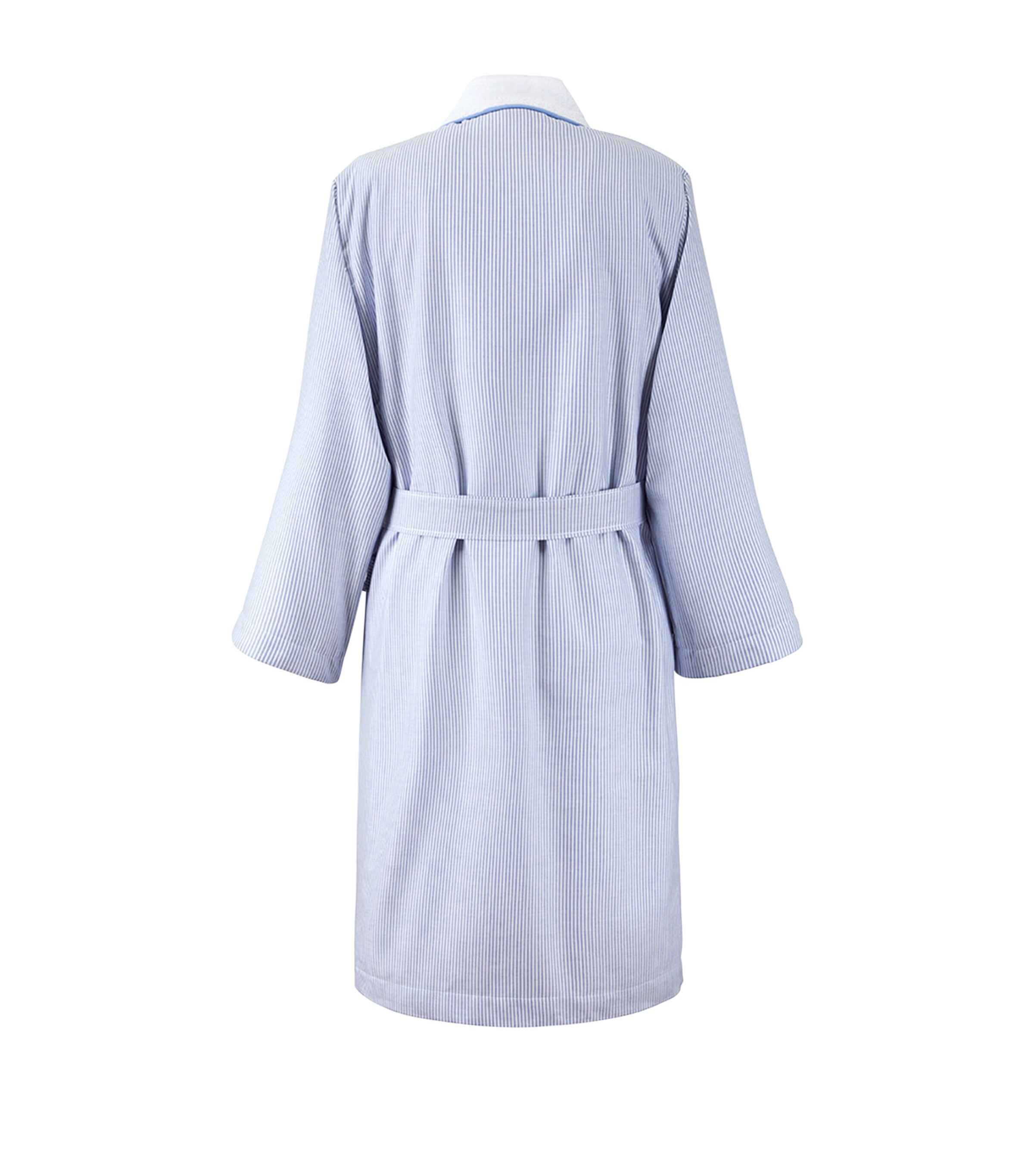 Cotton Stripe Polo Pony Robe BLUE Image 4