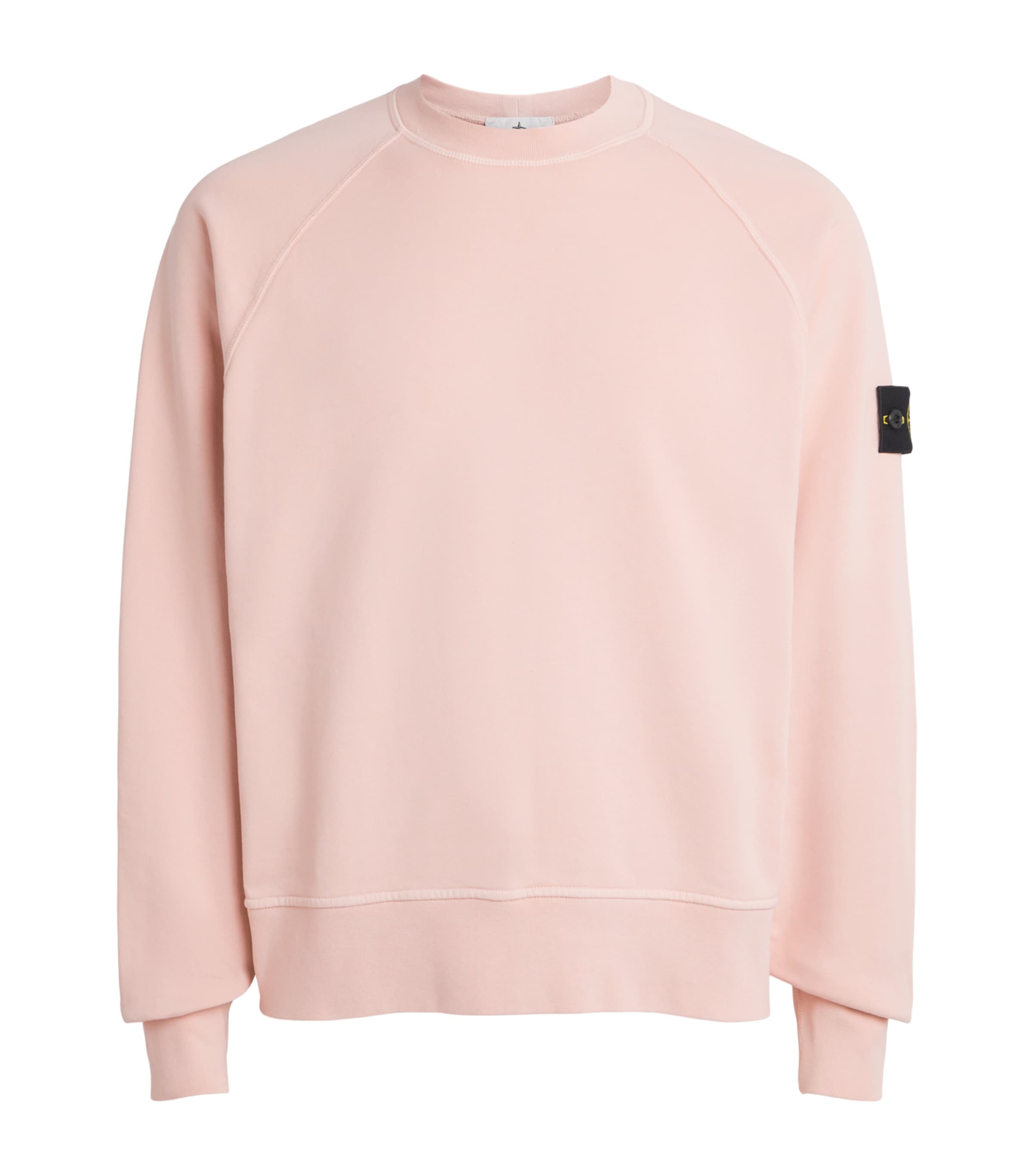 Stone Island Mens Cotton Compass Logo Sweatshirt Image 1