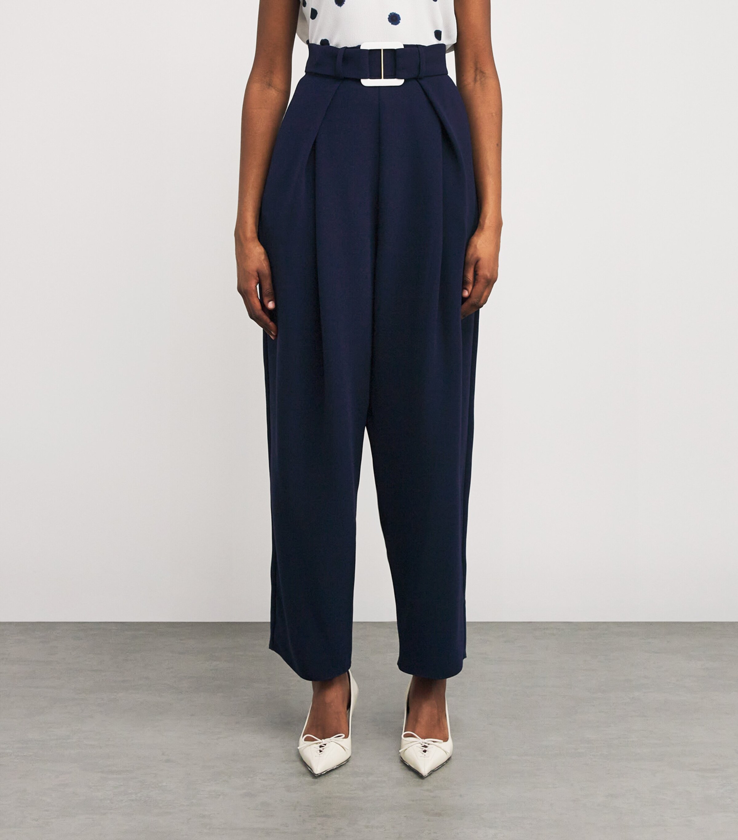 Plait High-Rise Trousers NAV Image 3