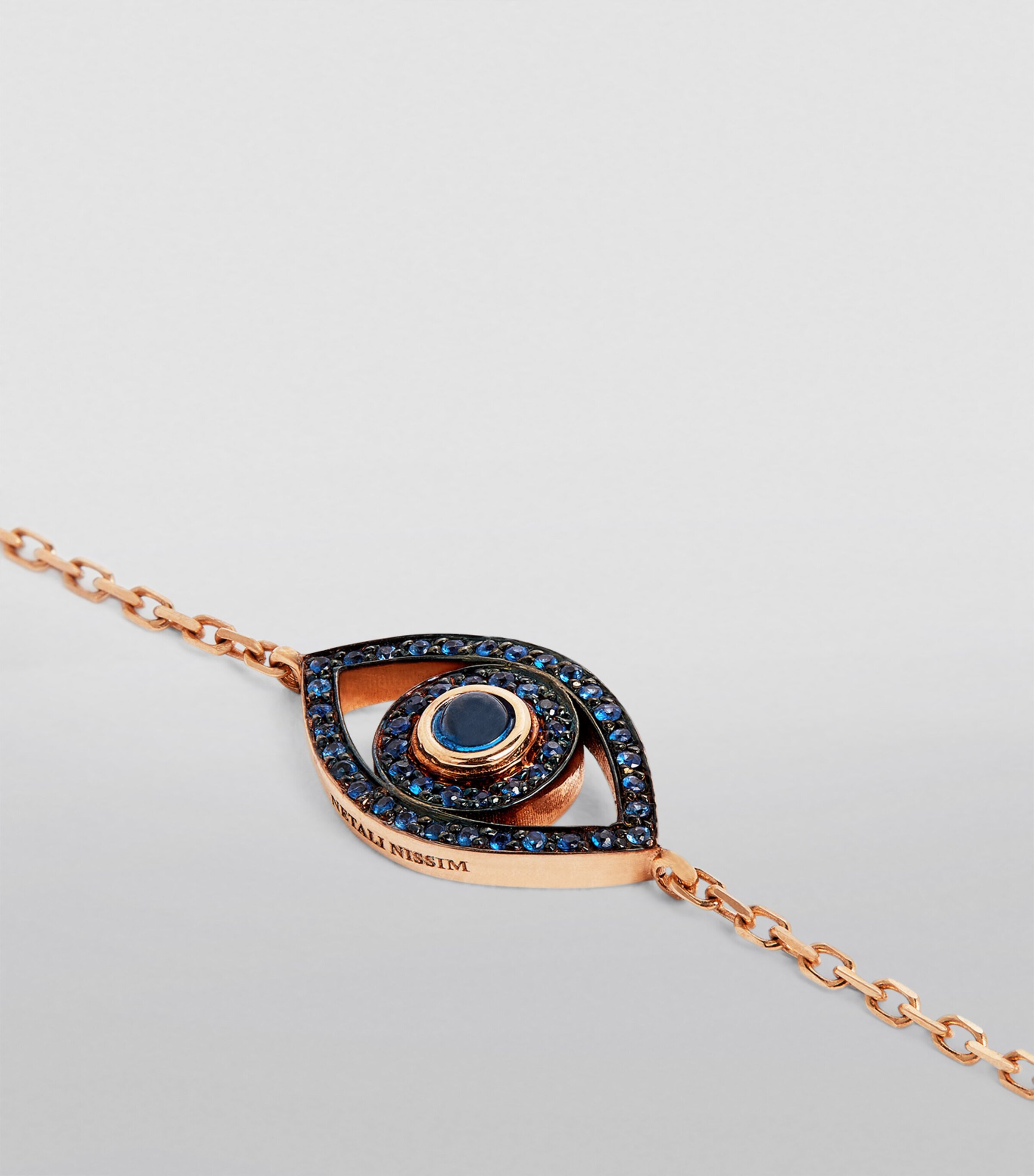 Netali Nissim Rose Gold and Blue Sapphire Mini Eye Bracelet Rose Gold Image 2