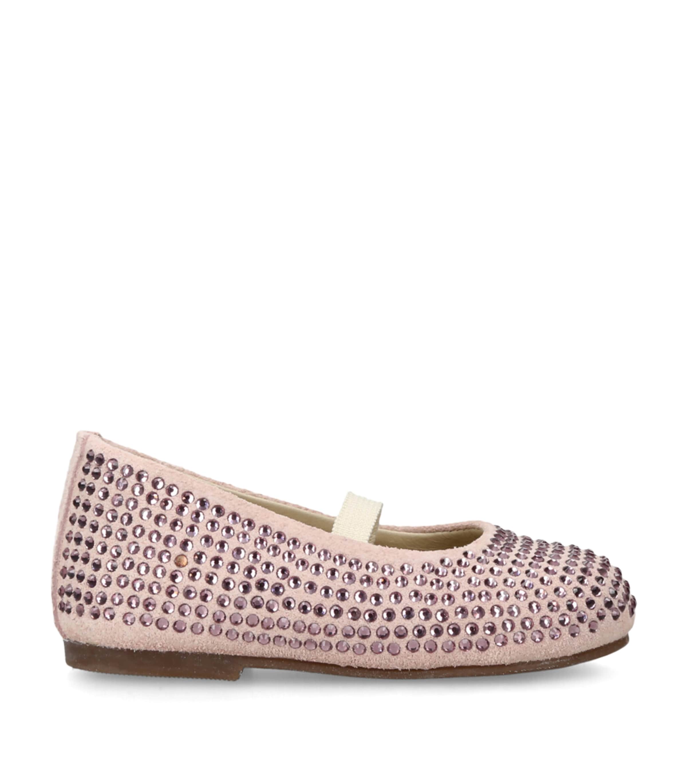 Babywalker Crystal-embellished Mary Janes In Pink