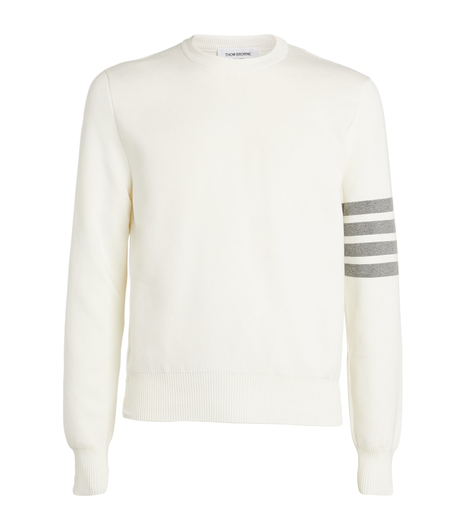 4-Bar Stripe Sweater WHITE Image 1