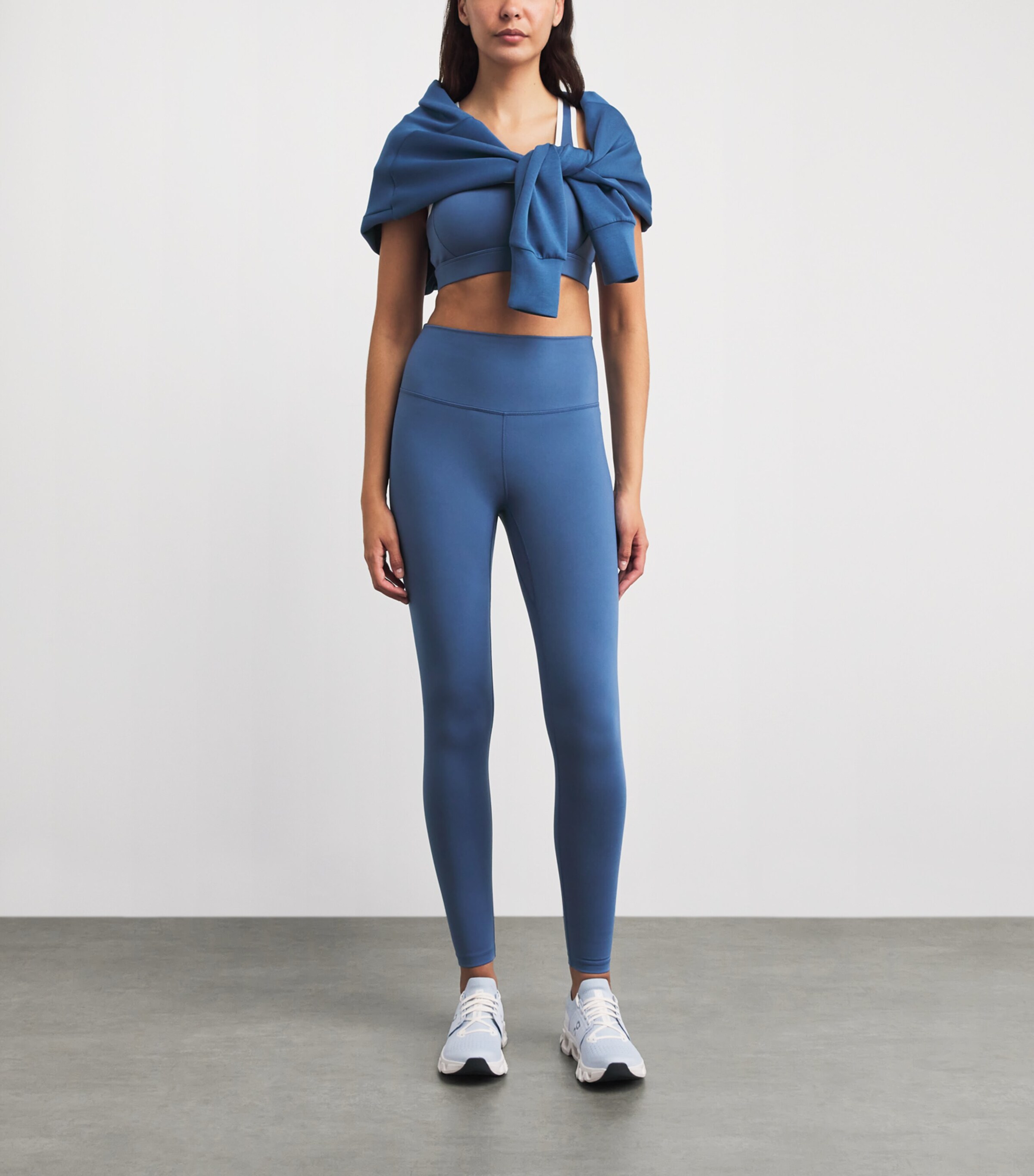 Varley Womens FreeSoft High-Rise Sports Leggings Bijou Blue Image 2
