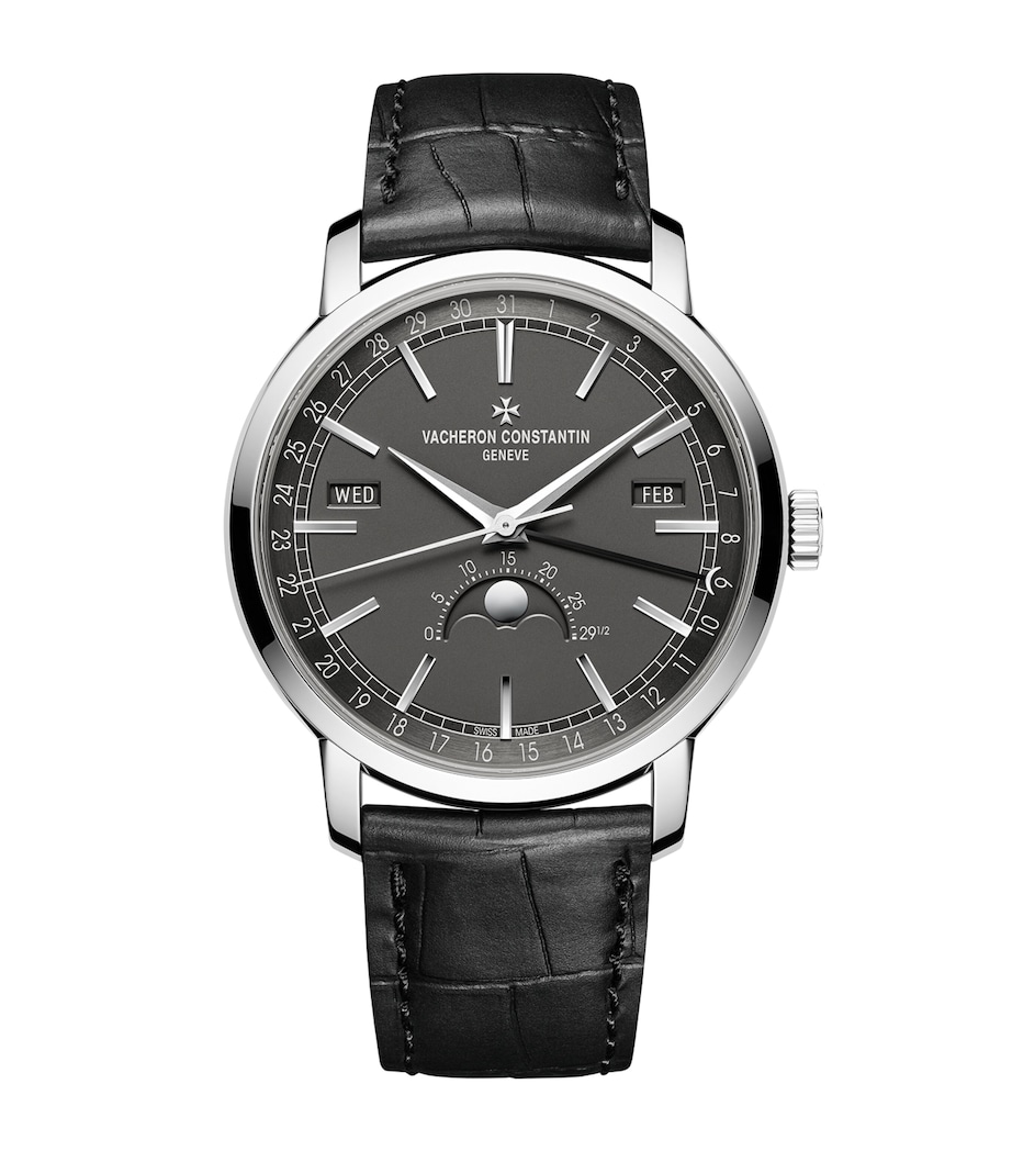 Vacheron Constantin White Gold Traditionelle Complete Calendar Watch 41mm White Gold Image 1
