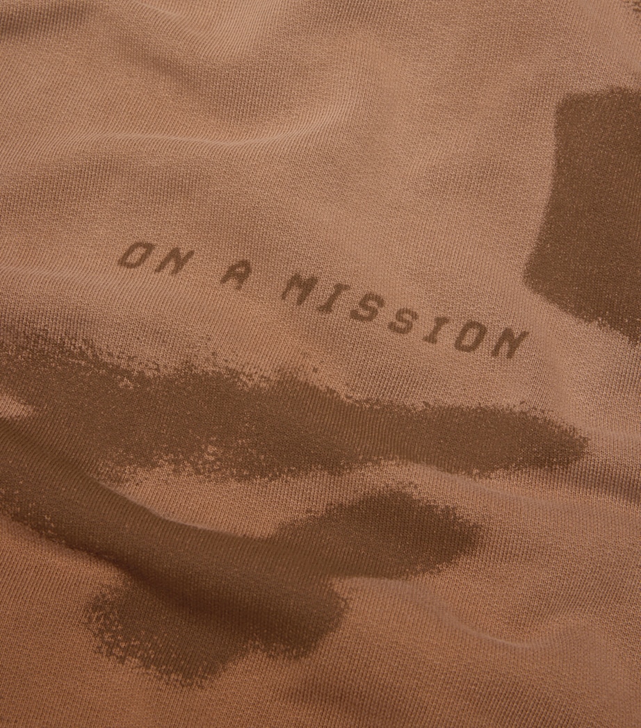 Cotton 247 Motion Oversized Hoodie RUST Image 2