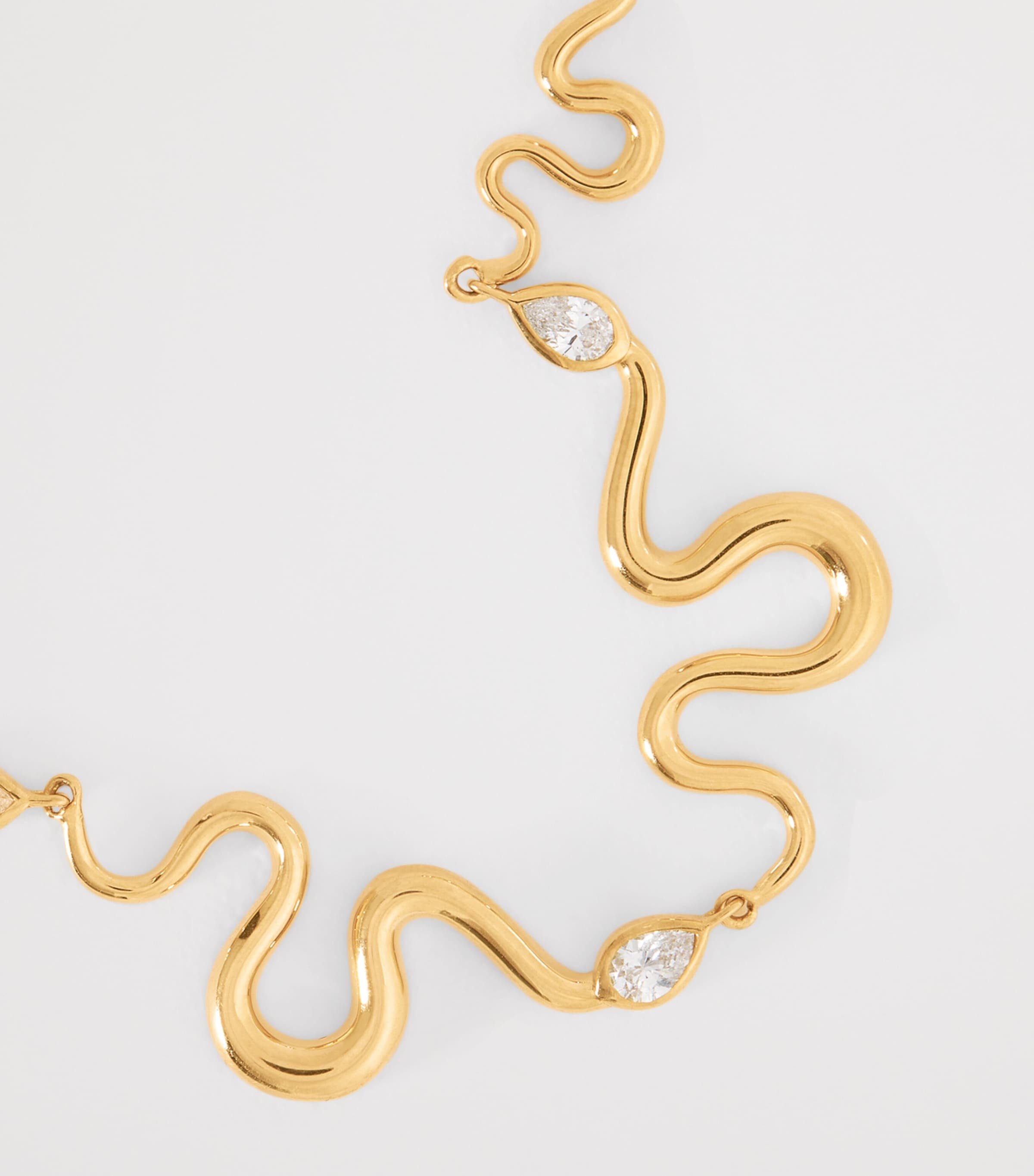 Yellow Gold and Diamond N*93 Boa Necklace YELLOW GOLD Image 4