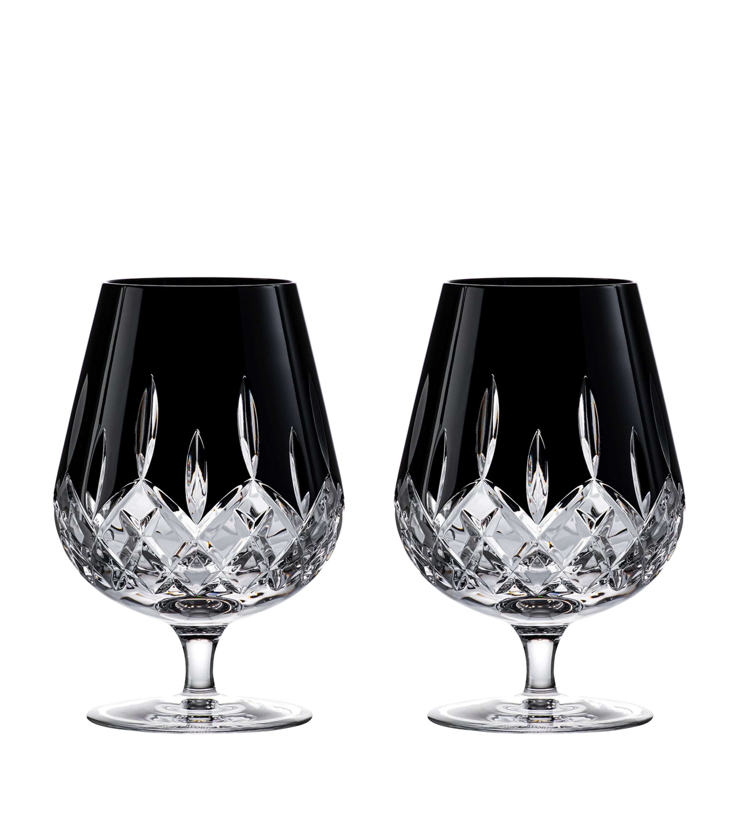 Waterford Set Of 2 Connoisseur Lismore Brandy Balloons
