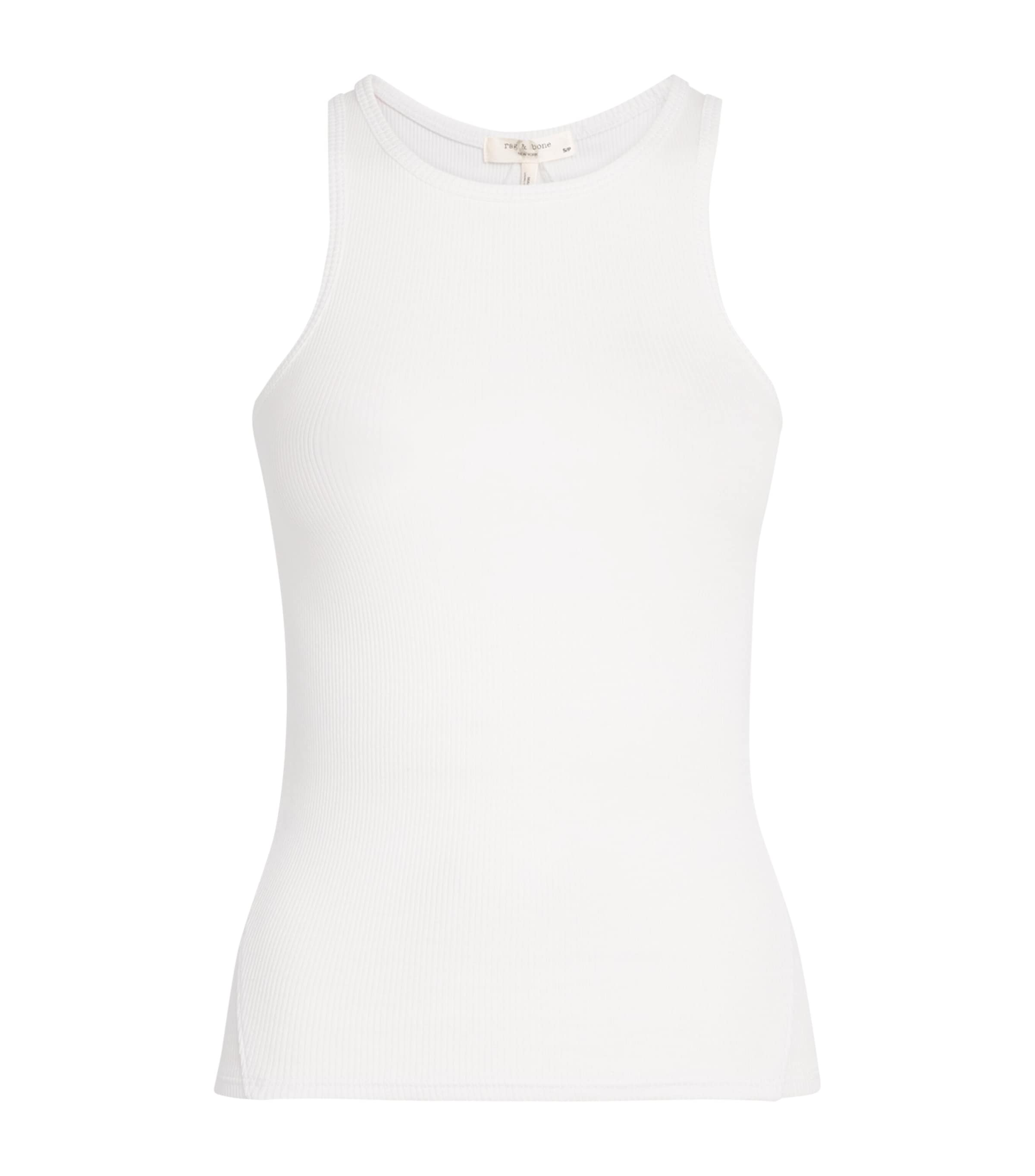 Rag & Bone The Essential Rib Tank Top In Gray