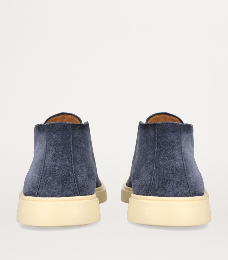 Suede Bones Ankle Boots NAVY Image 2
