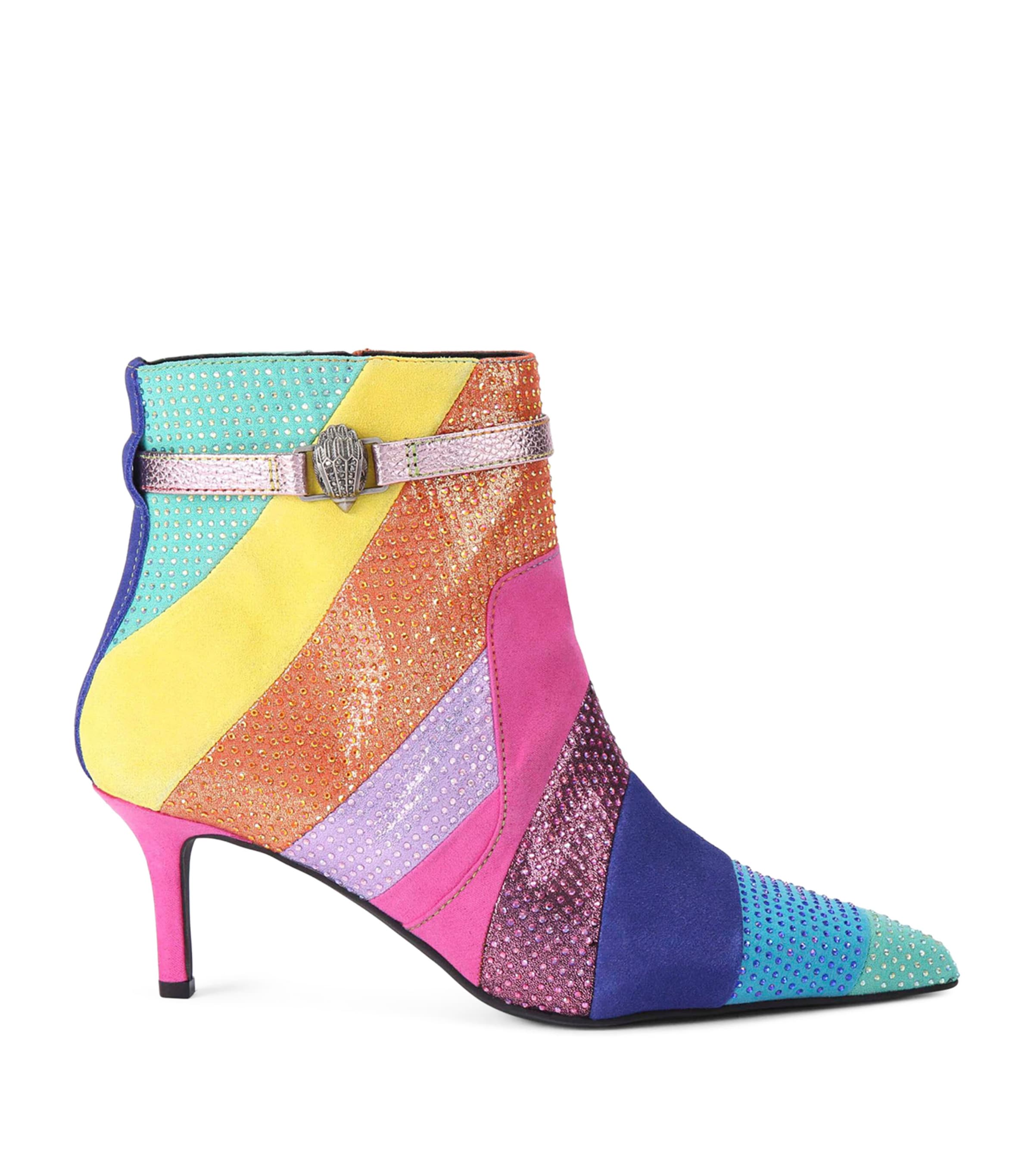 Kurt Geiger 65mm Kensington Embellished Ankle Boots In Multi