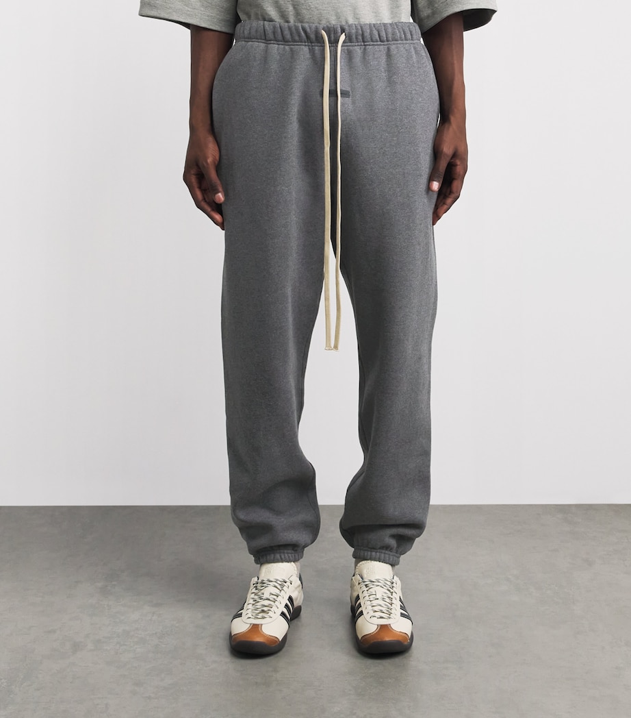 FEAR OF GOD ESSENTIALS Mens Cotton-Blend Sweatpants Charcoal Heather Image 4