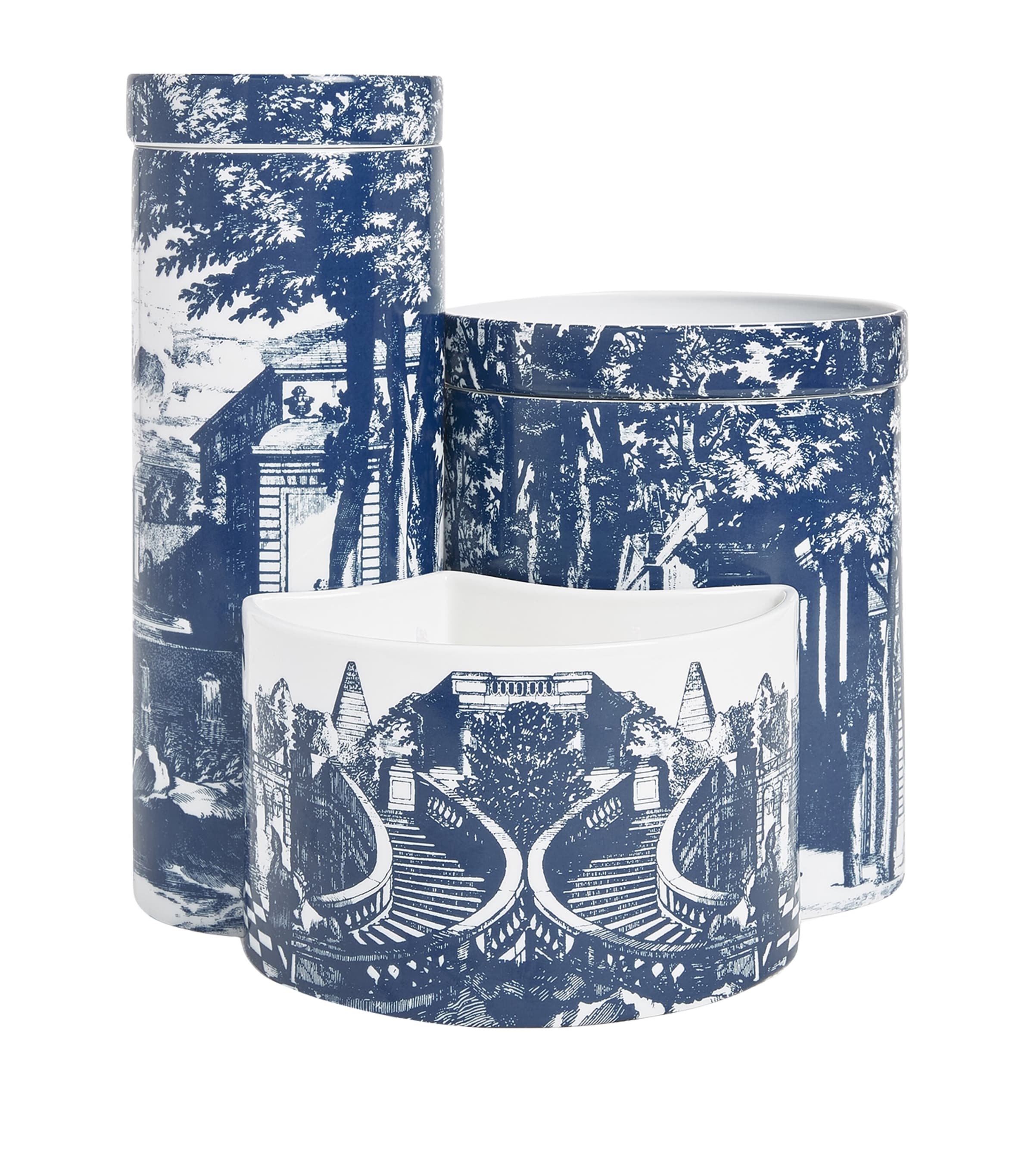 Fornasetti Set of 3 Giardino Settecentesco Candles (2.35kg) | Home Accessories | Candles | Designers | Fornasetti