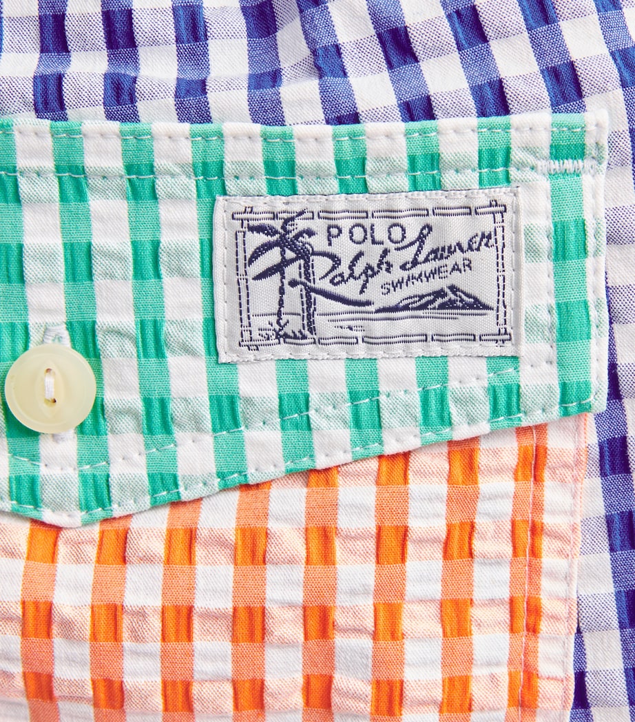 Polo Ralph Lauren Mens Seersucker Check Traveller Swim Shorts Sersckr Gnghm Fnshrt Image 5