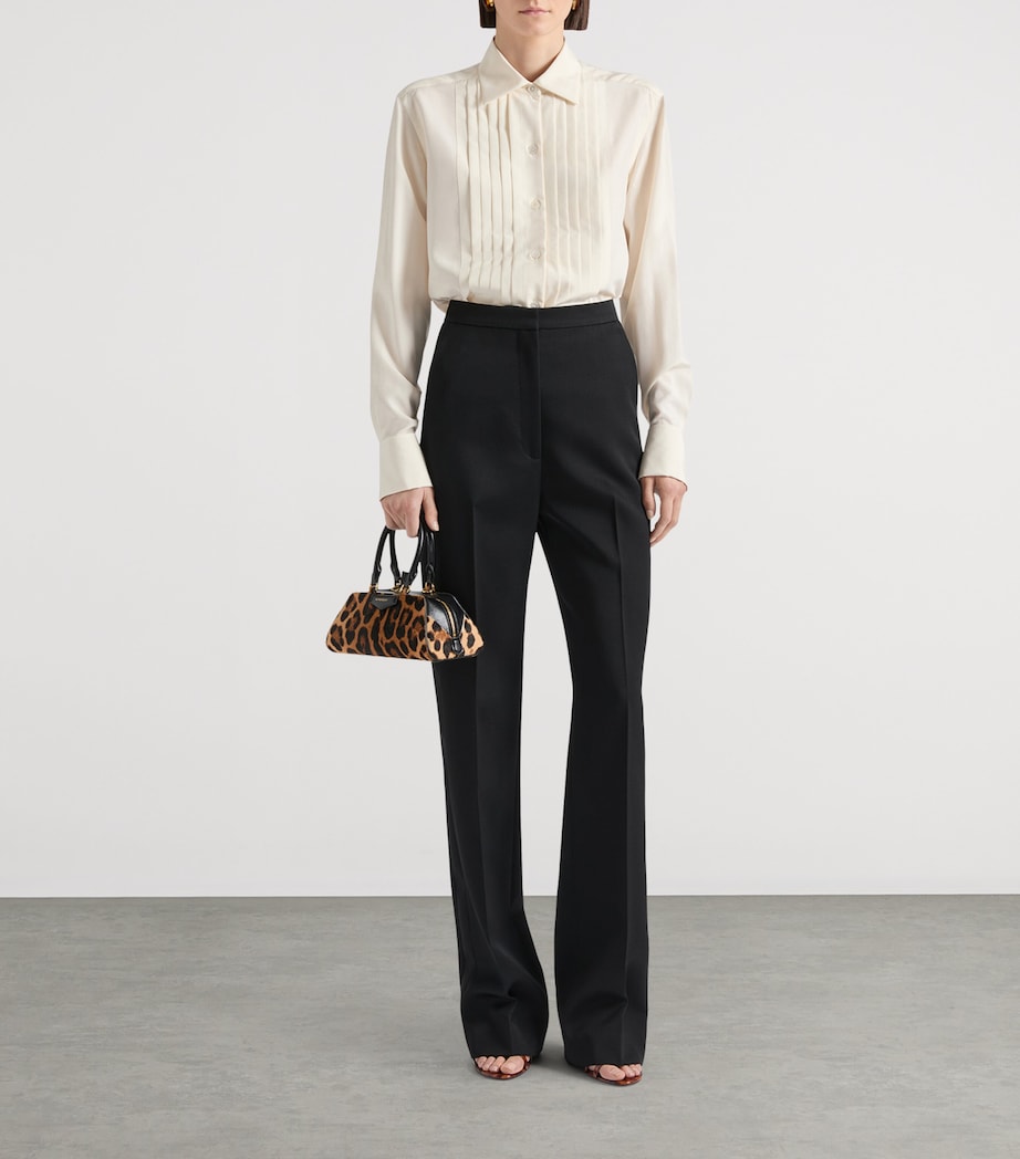 Silk Tuxedo Shirt ECRU Image 2