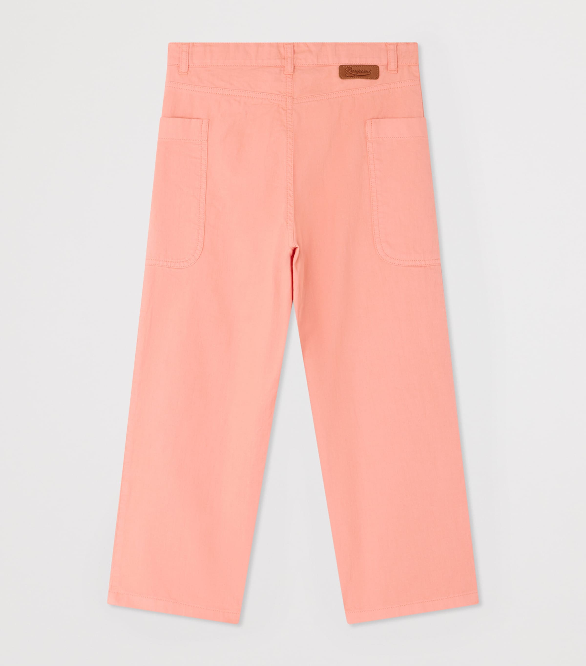 Bonpoint Cotton Looping Trousers (10-14 Years) Rose Bonbon Image 2