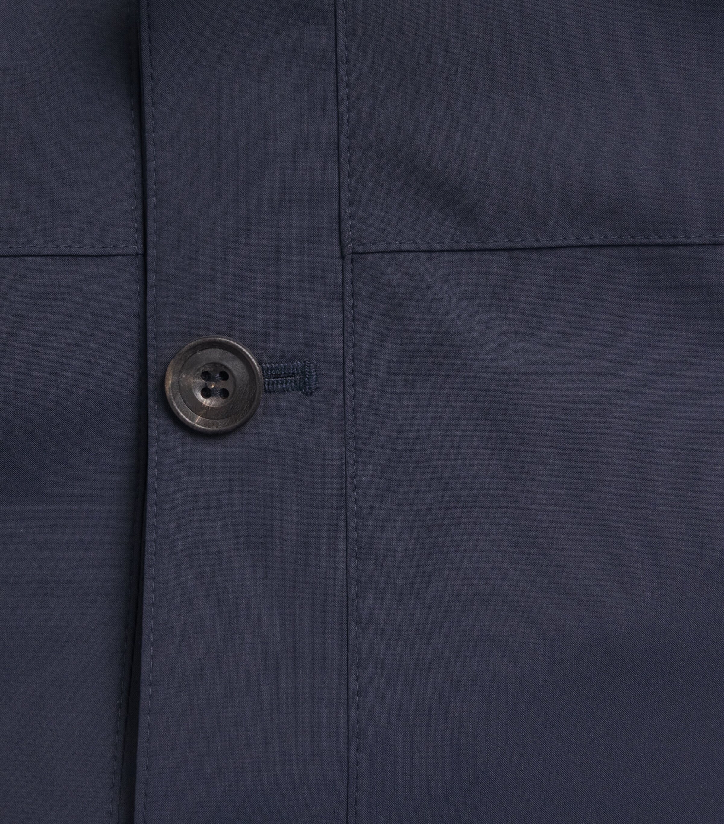 Corneliani Mens Virgin Wool-Blend Overshirt Dark Blue Image 6