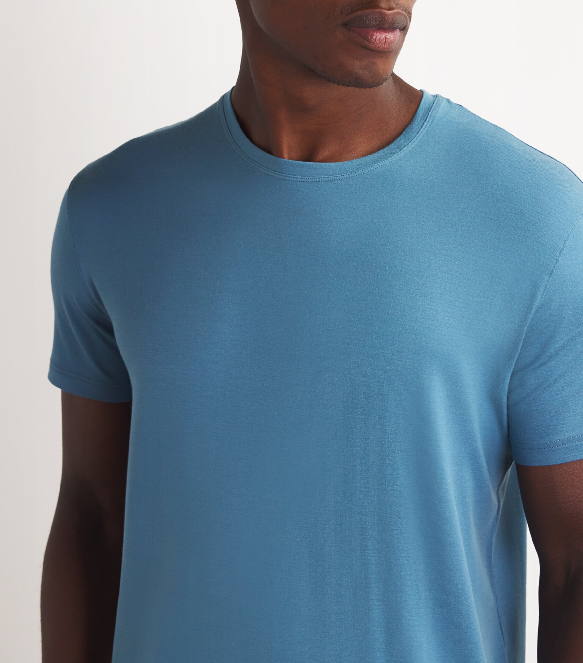 Derek Rose Mens Basel T-Shirt Blue Image 6