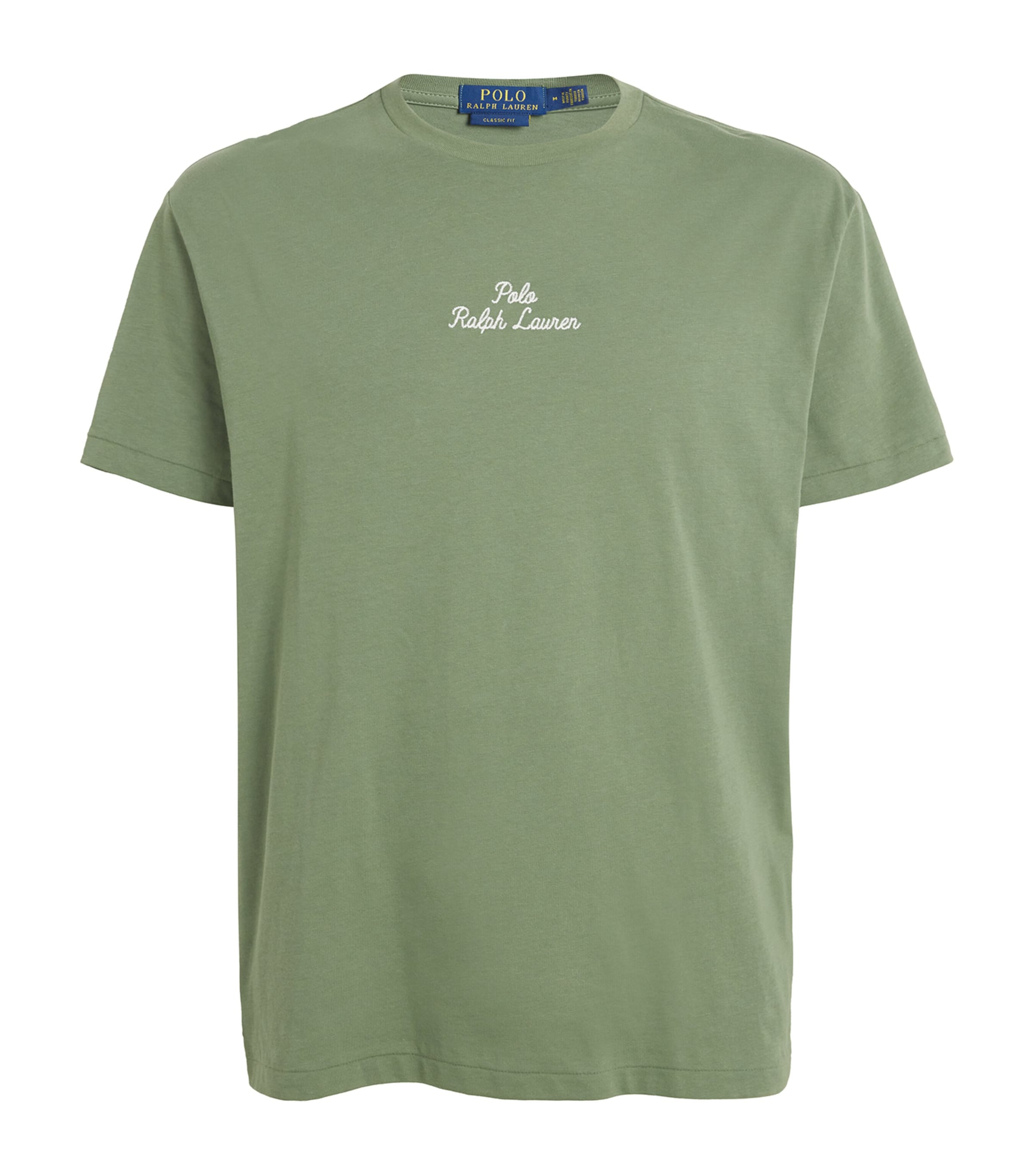 Polo Ralph Lauren Embroidered-logo T-shirt In Green