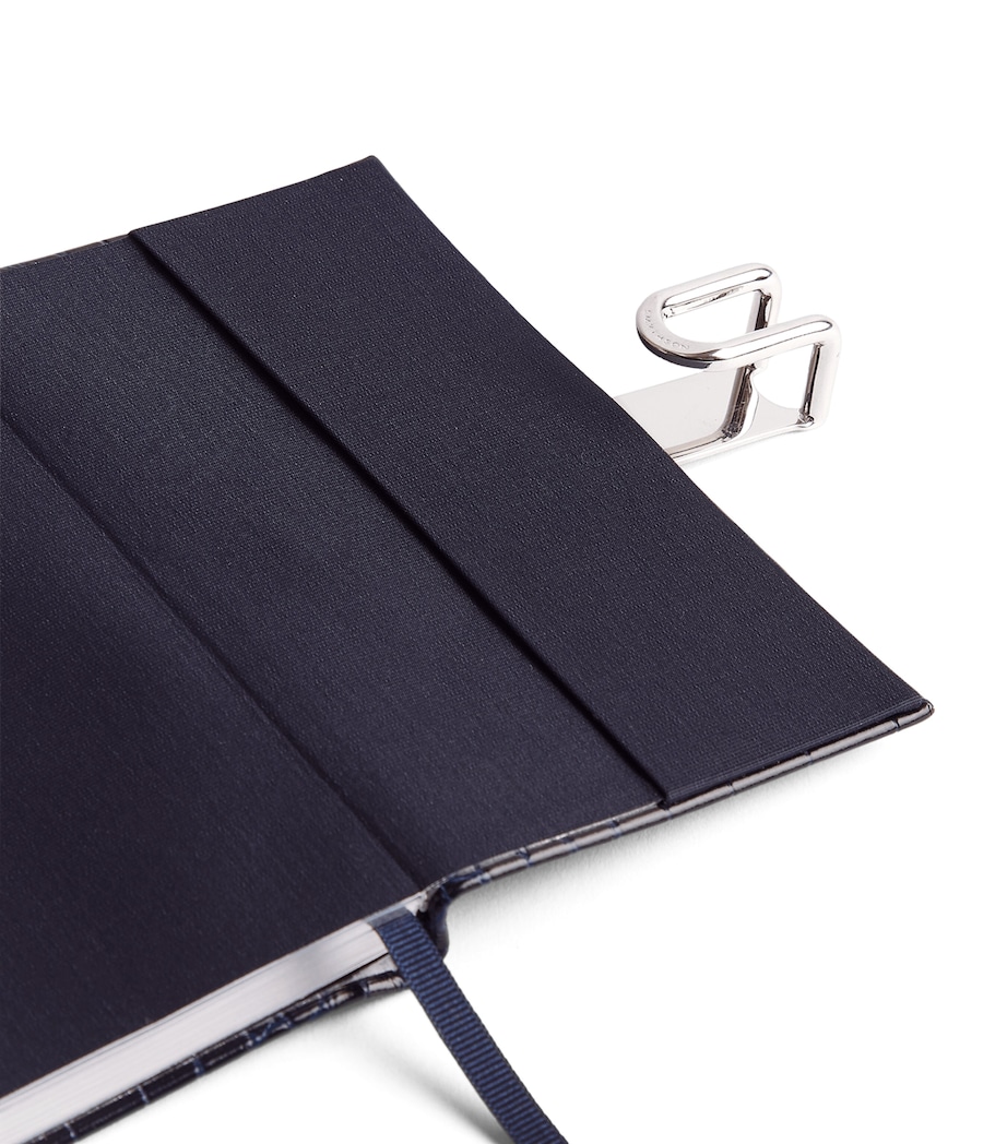 Smythson Leather Mara A6 2026 Mid-Year Diary Navy Image 4