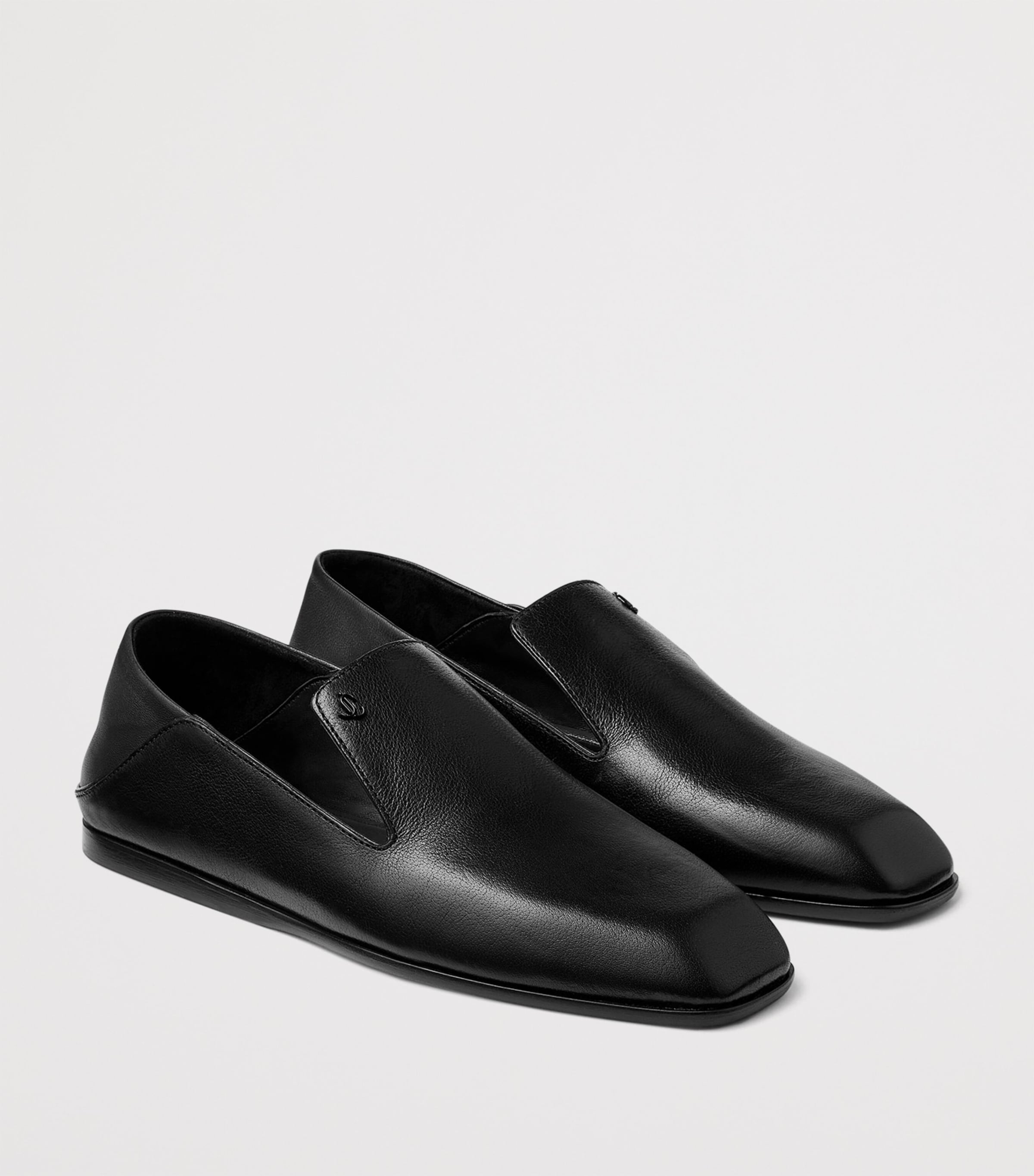 Eliot Calfskin Slippers BLACK Image 2