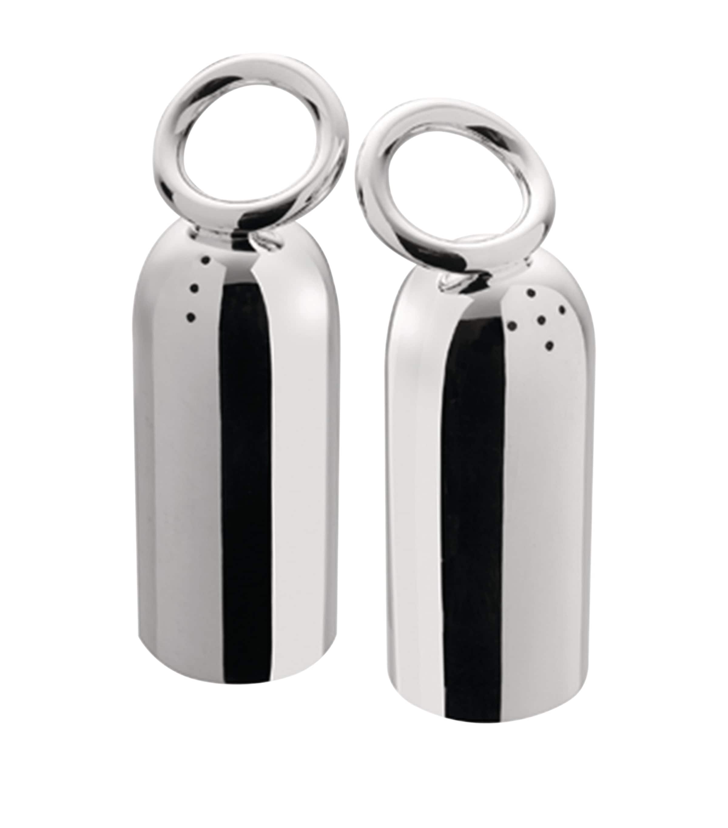 Vertigo Salt and Pepper Shaker Set SILVER Image 2