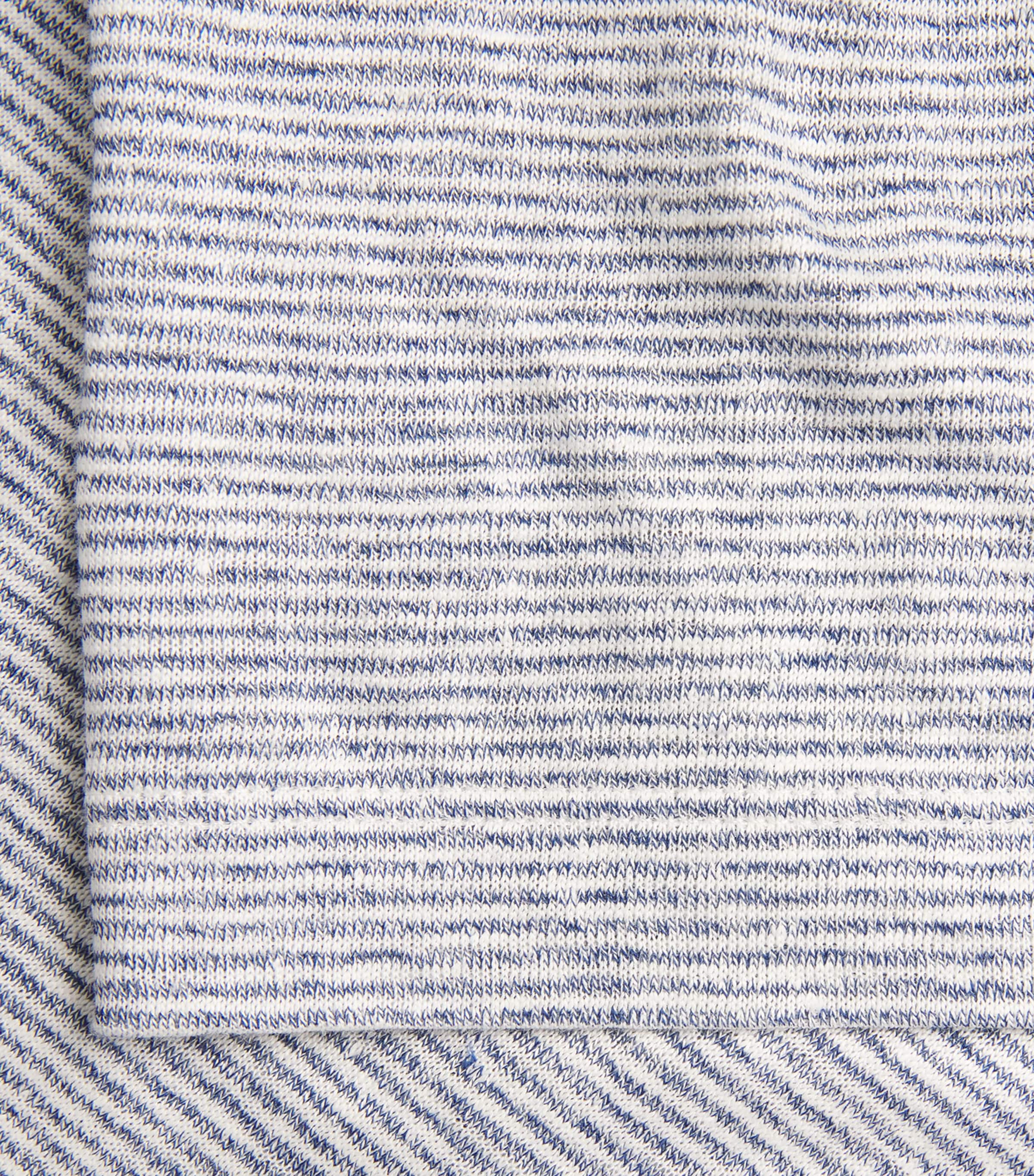 Brioni Mens Linen-Cotton Stripe T-Shirt Image 6