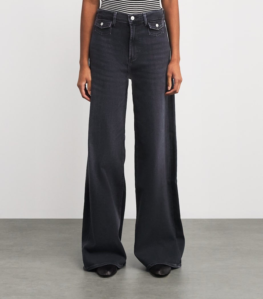Wide-Leg Issy Jeans WBLK Image 3