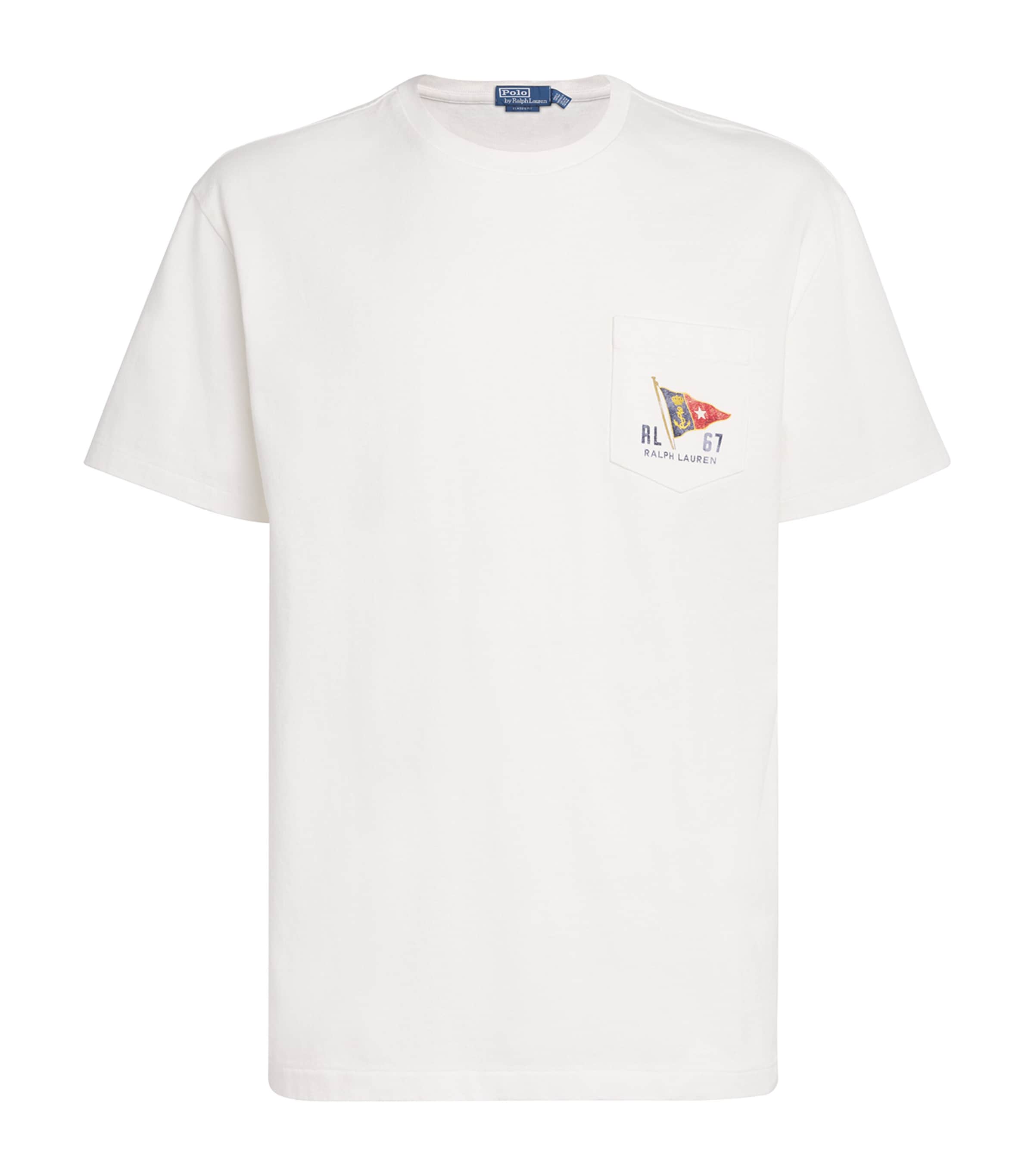 Polo Ralph Lauren White Cotton Nautical Flag T-Shirt | Harrods US