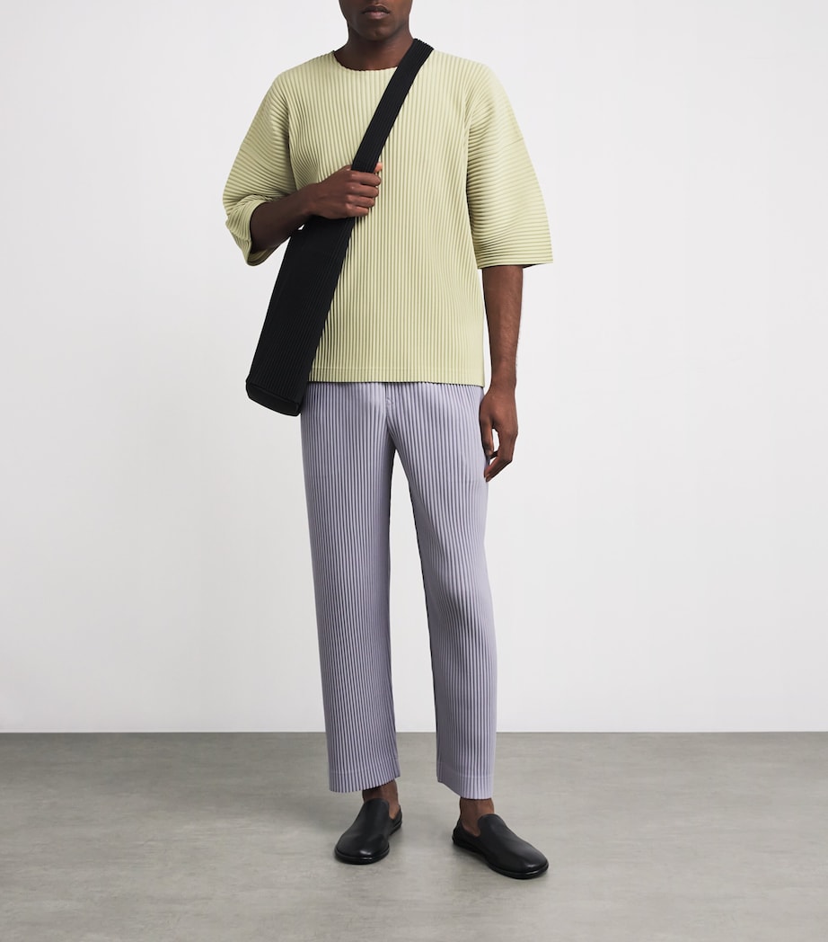 Pleated T-Shirt 42-DRY GRASS GREEN Image 2