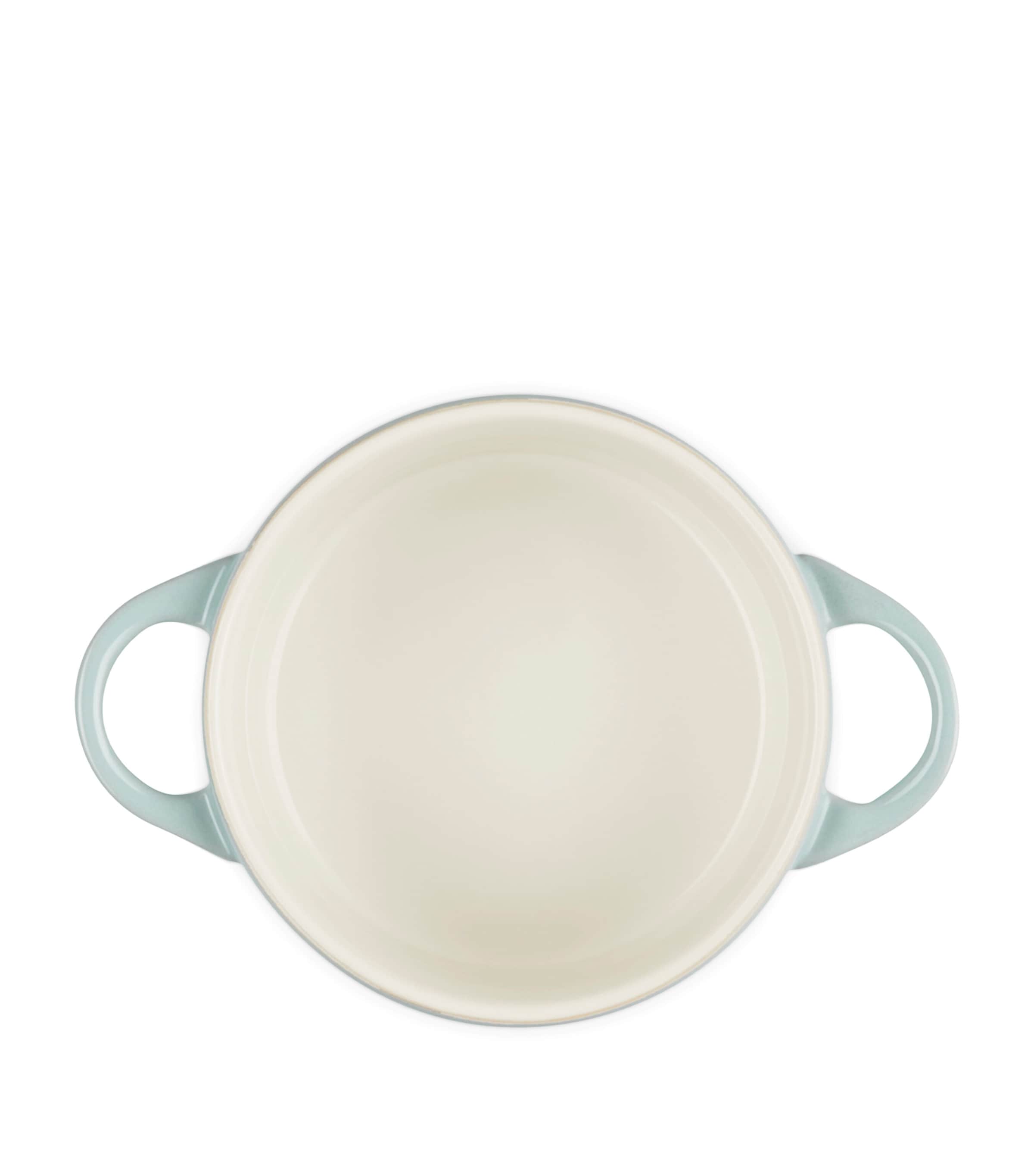 Le Creuset Petite Stoneware Round Casserole Dish (10cm) Sea Salt Image 4