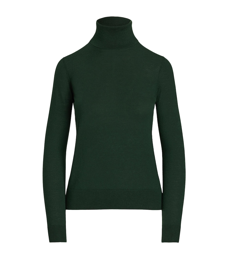 Cashmere Rollneck Sweater DARK RACING GREEN Image 1