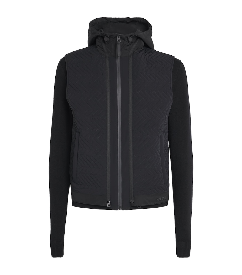 Down Barrett Hybrid Jacket C0001 BLACK Image 1