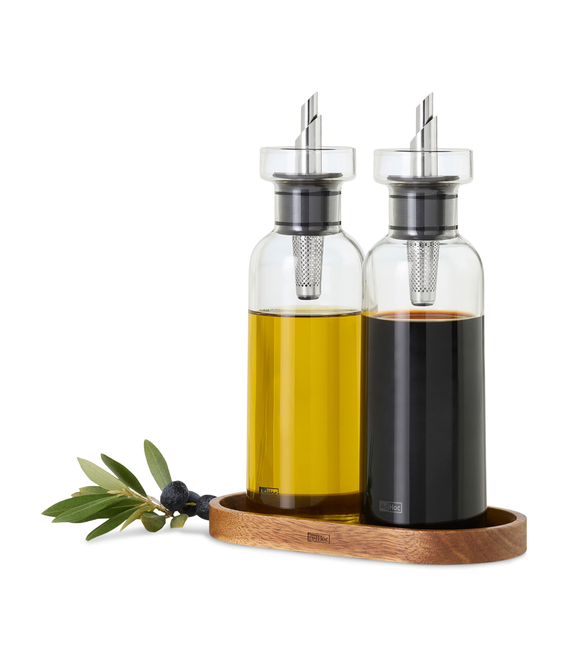 Cole & Mason Set of 2 Oil and Vinegar Aroma Pourers (300ml) Clear Image 3
