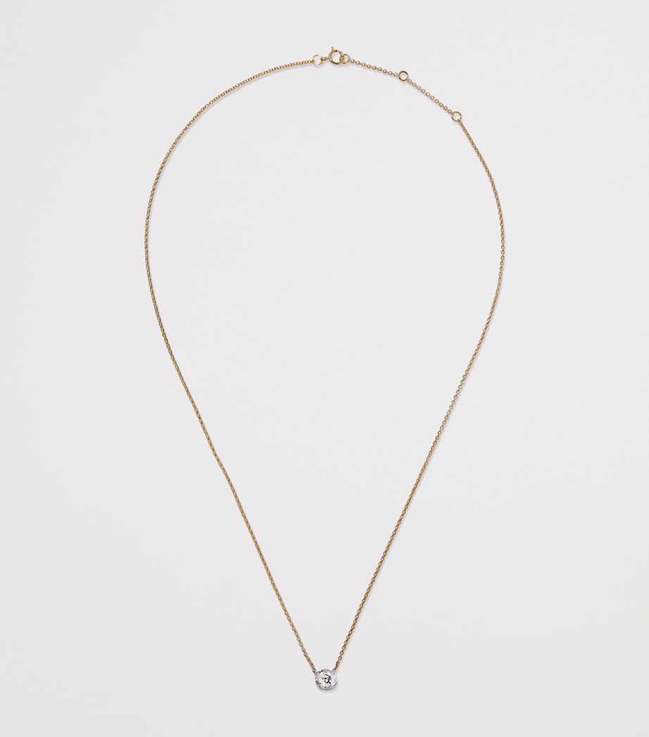 Gold and Diamond Whoopsie Daisy Necklace YELLOW GOLD Image 2