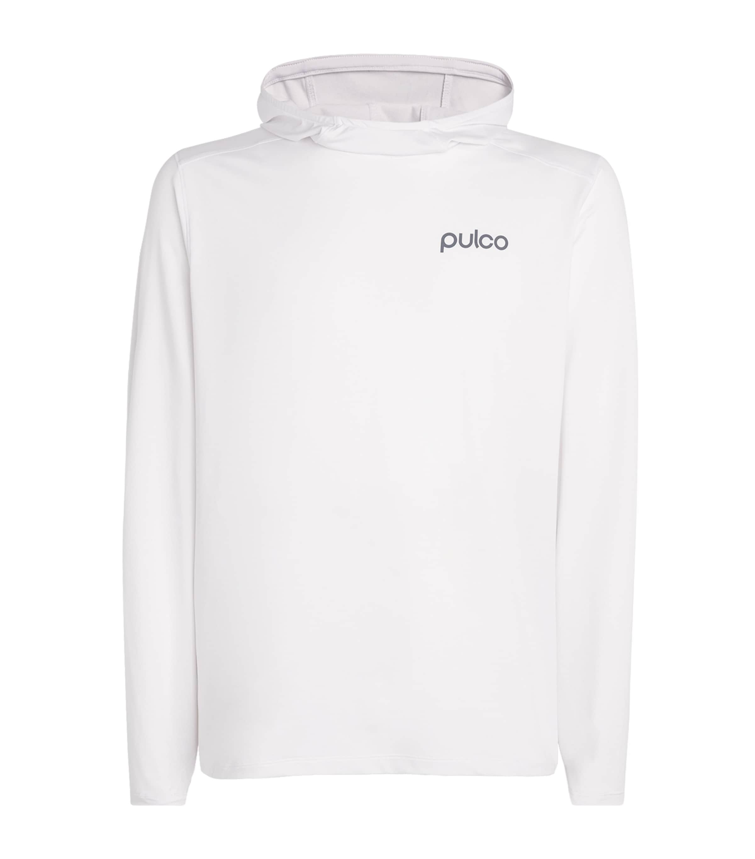 Pulco Studios Mens Hooded Long-Sleeve T-Shirt White Image 1