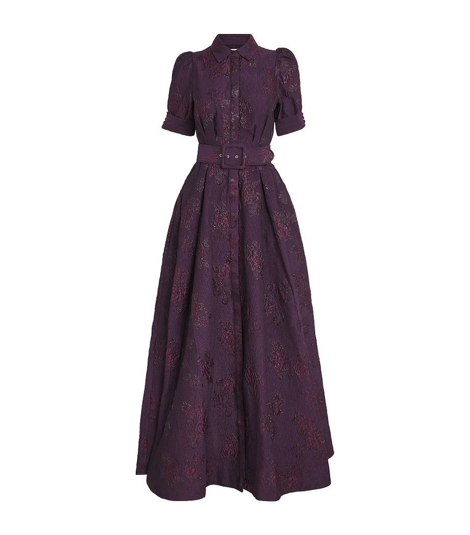 Brocade Alfina Gown BLACKBERRY Image 1