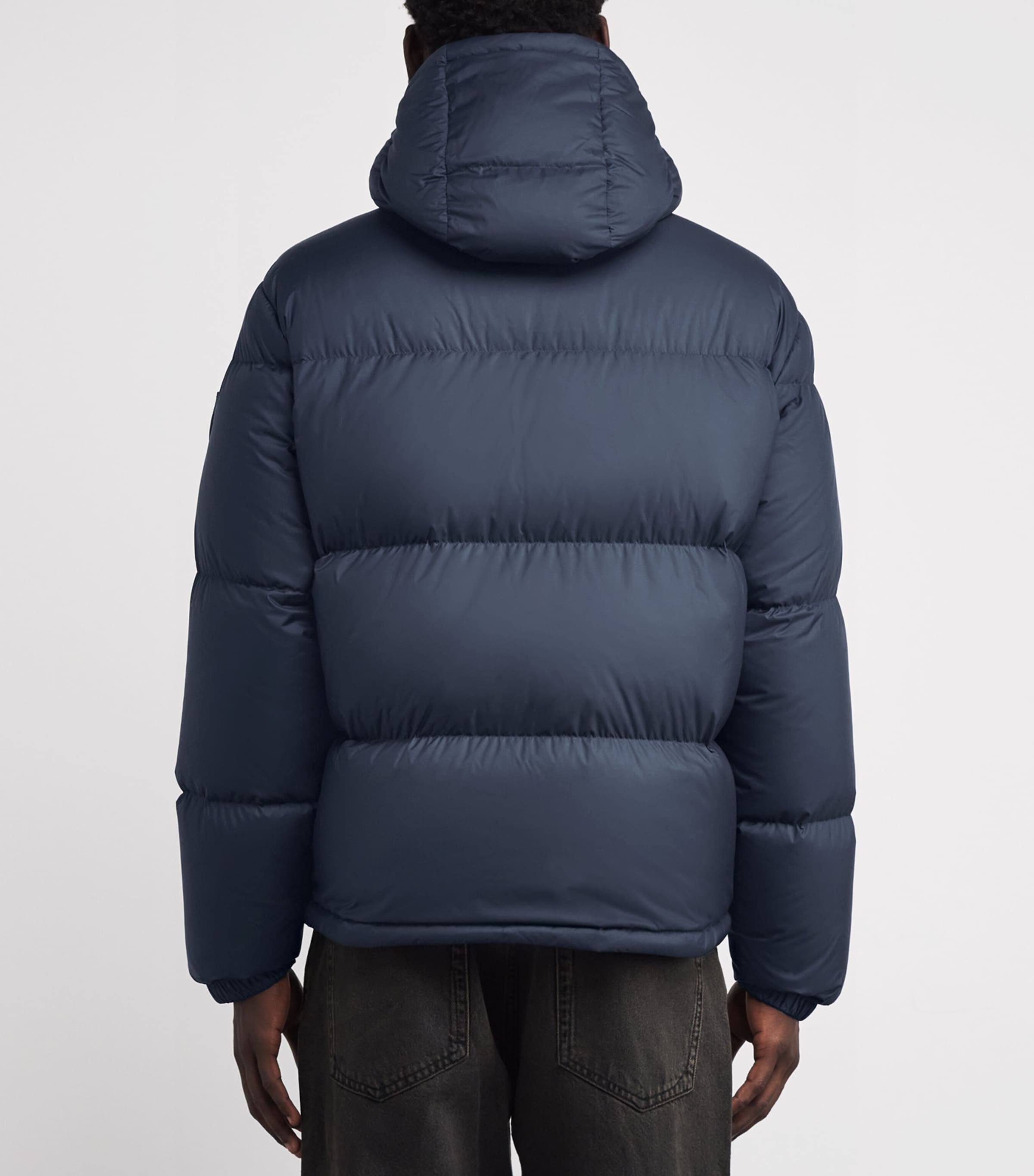 Down Detachable-Hood Puffer Jacket NAVY Image 4